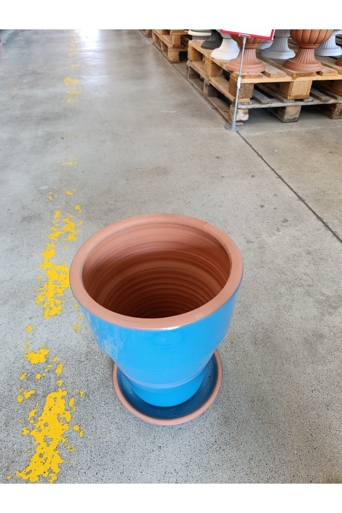 20-25 Litre Uzun Dekoratif Toprak Saksı
