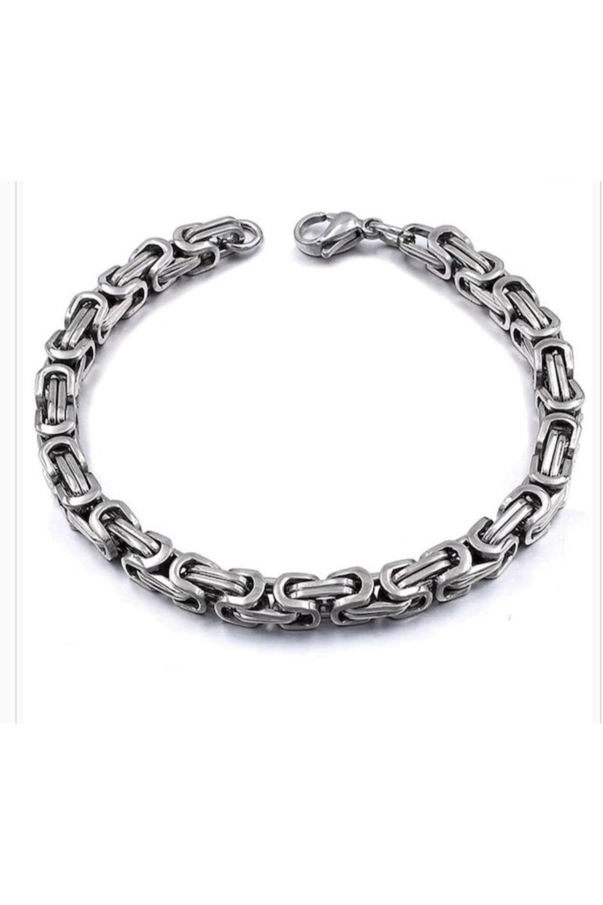 316l 1. Sınıf Vıp Paslanmaz Çelik Kral Zincir Model Gümüş Renk Erkek Bileklik Şık Ve Zarif