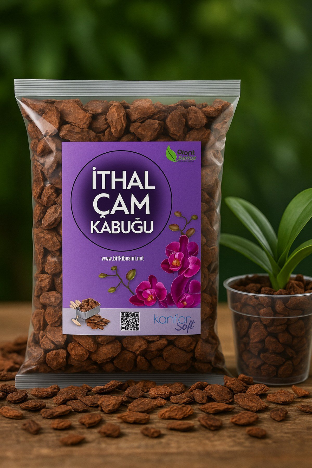 5 Litre Ithal Çam Kabuğu - Ithal Orkide Toprağı - Tossuz Elenmiş Iri Parçalı