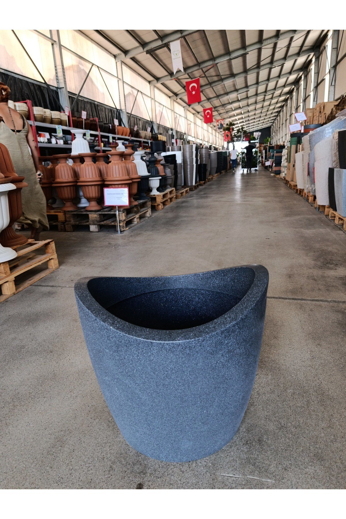 60 Litre Fiberglas Gondol Saksı