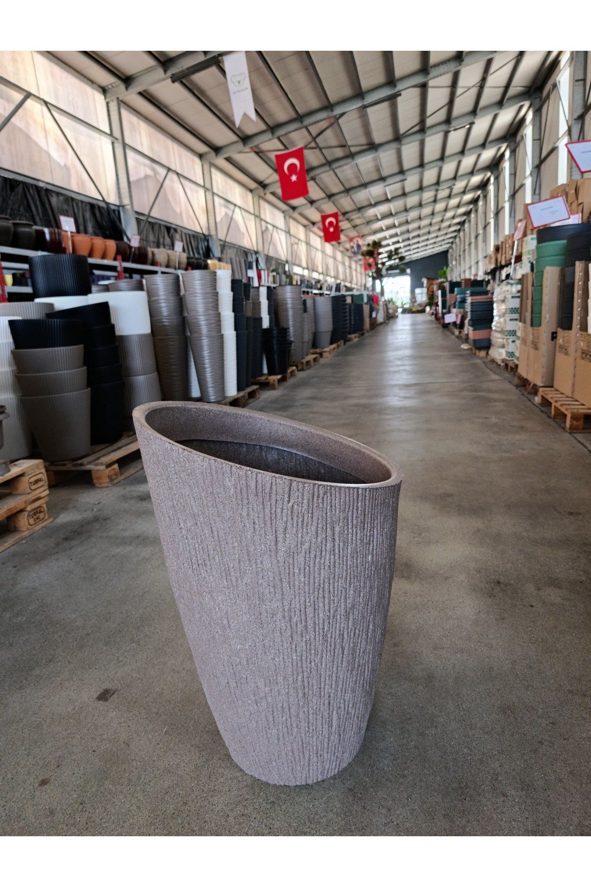 65 Litre Datça Dizayn Fiberglas Saksı