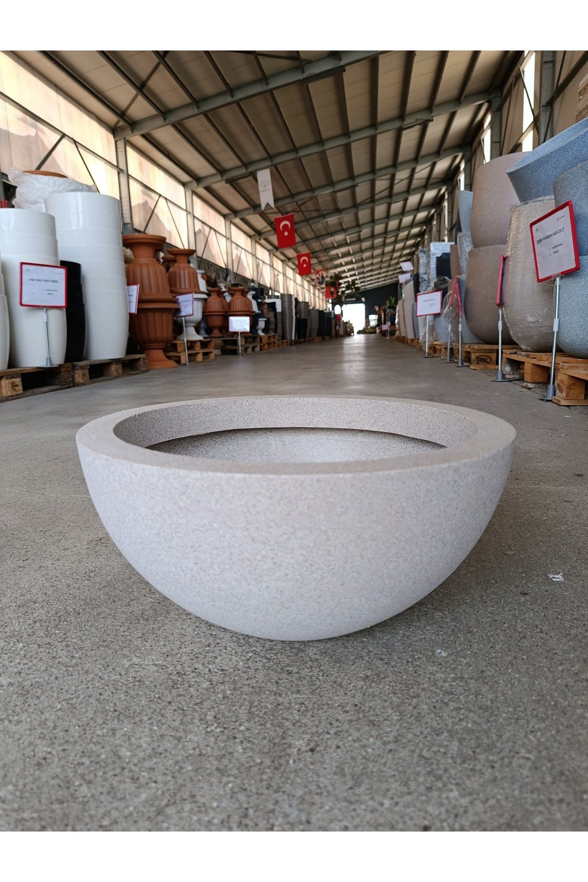 90 Litre Dekoratif Fiberglas Saksı