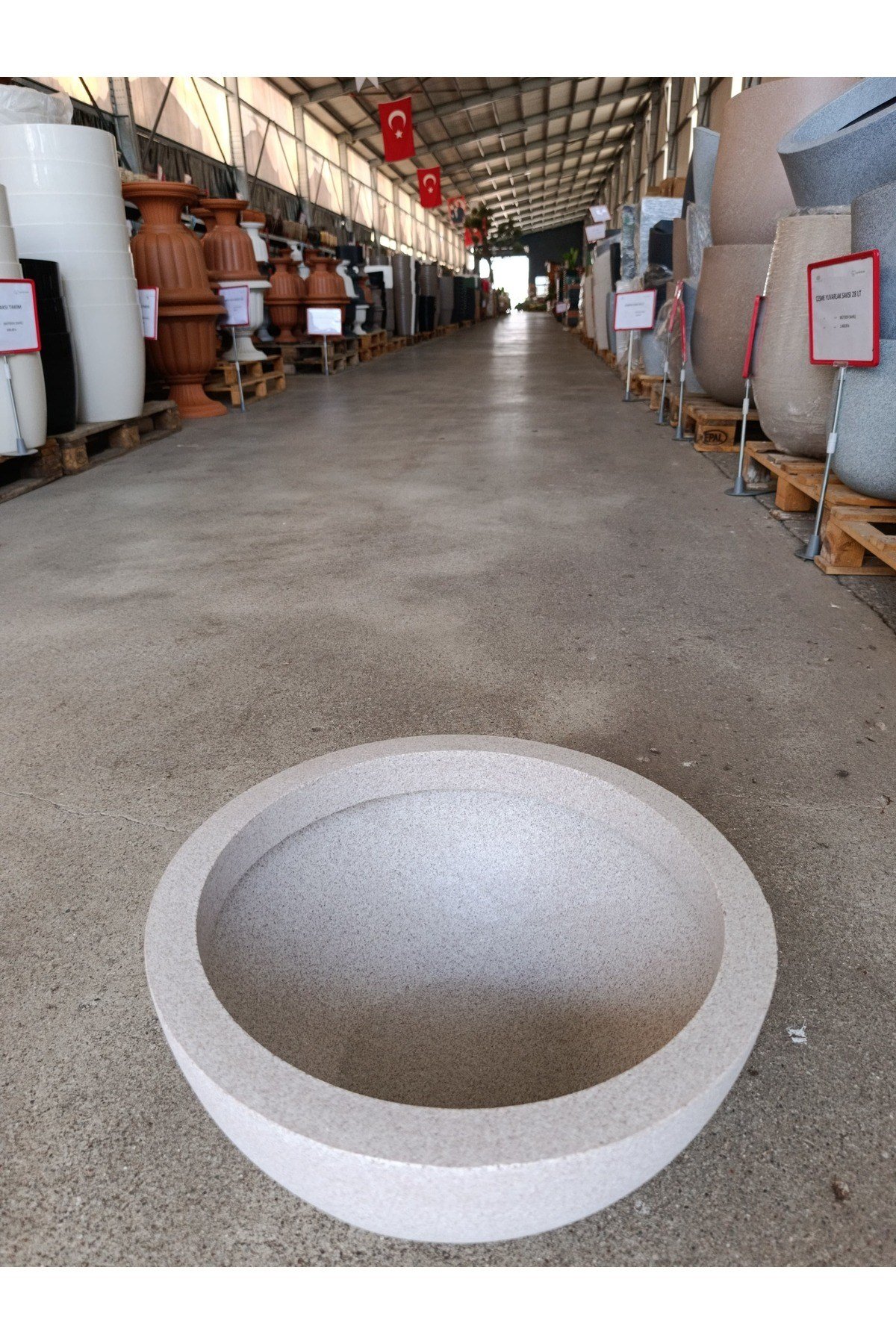 90 Litre Dekoratif Fiberglas Saksı