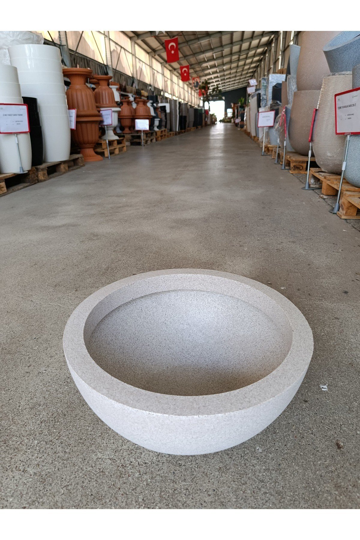 90 Litre Dekoratif Fiberglas Saksı