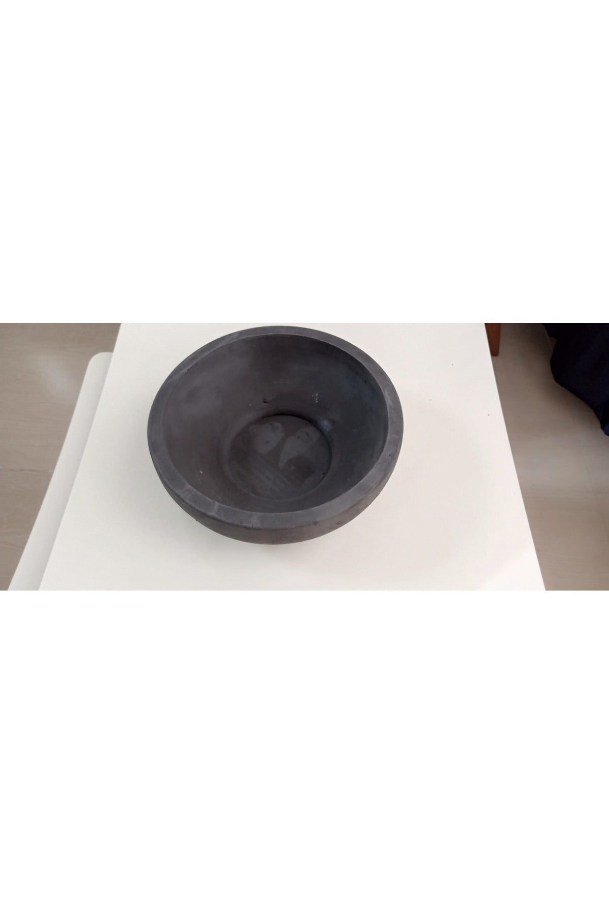Beton Bonsai Saksısı siyah çift taban