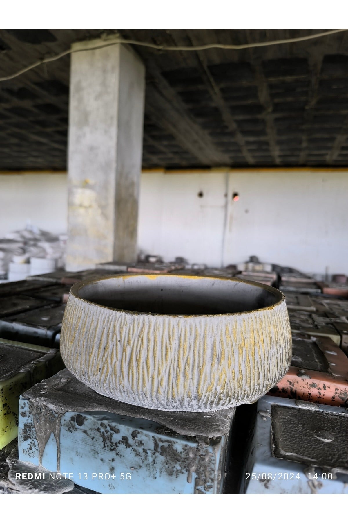 Beton orkide bonsai ve aranjman saksısı