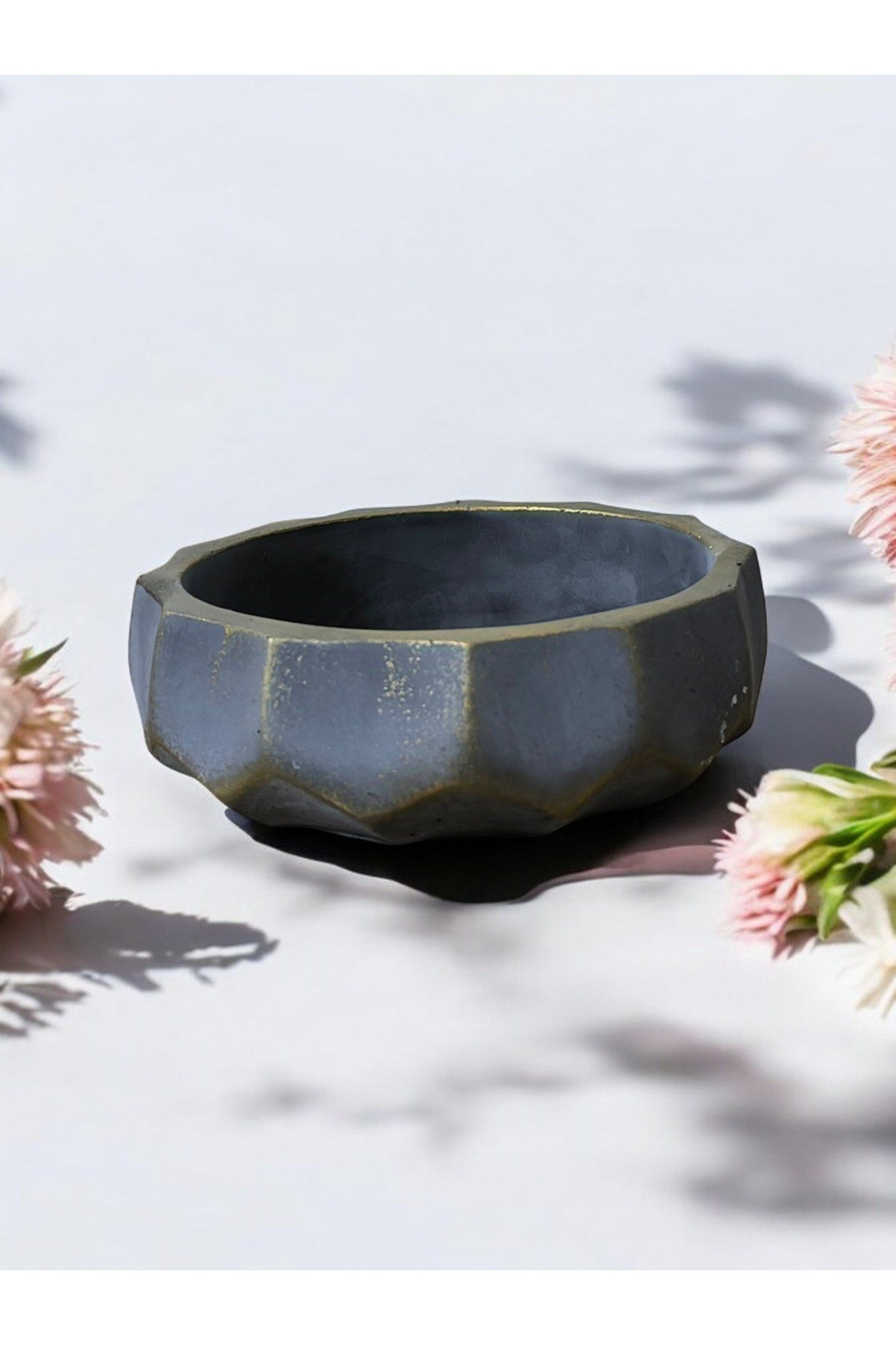 Brezilya Dizayn Taş Bonsai Aranjman ve Orkide Saksısı