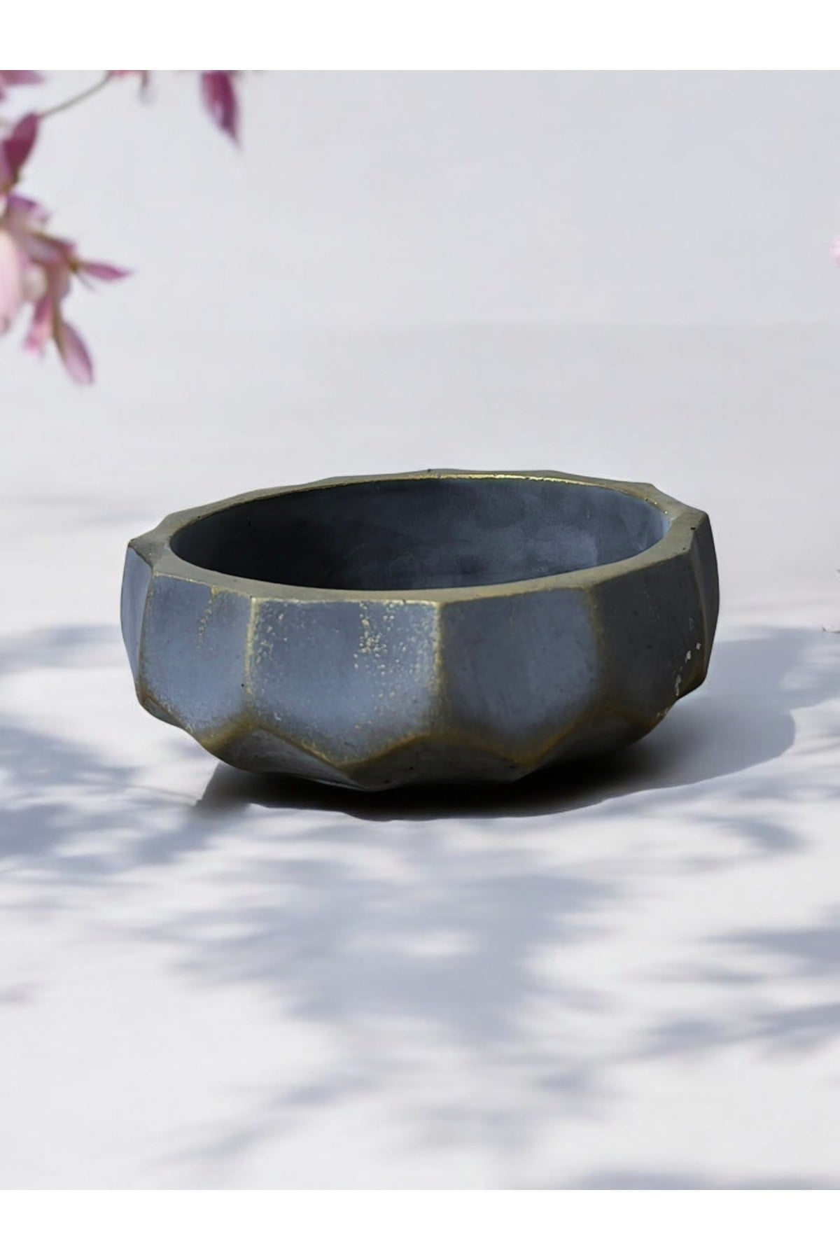 Brezilya Dizayn Taş Bonsai Aranjman ve Orkide Saksısı