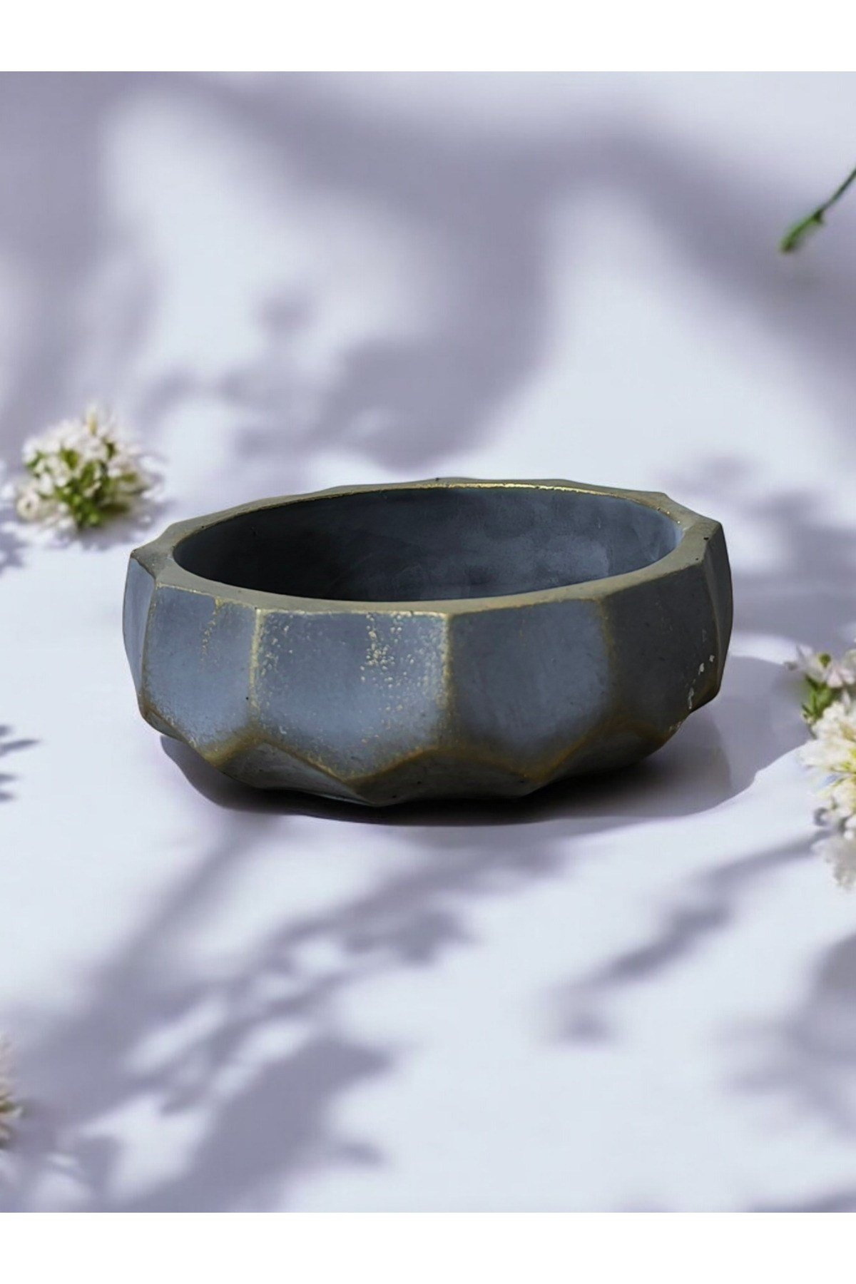 Brezilya Dizayn Taş Bonsai Aranjman ve Orkide Saksısı