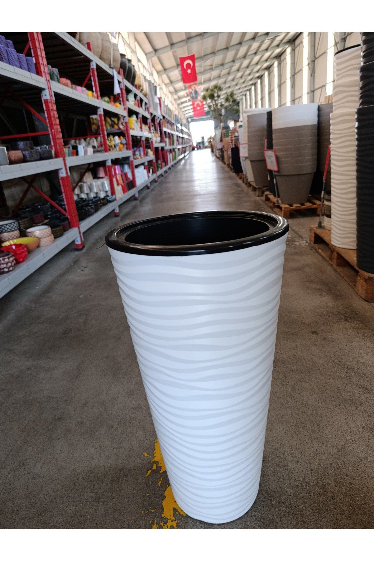 Çift Hazneli Orta Boy Kumsal Saksı