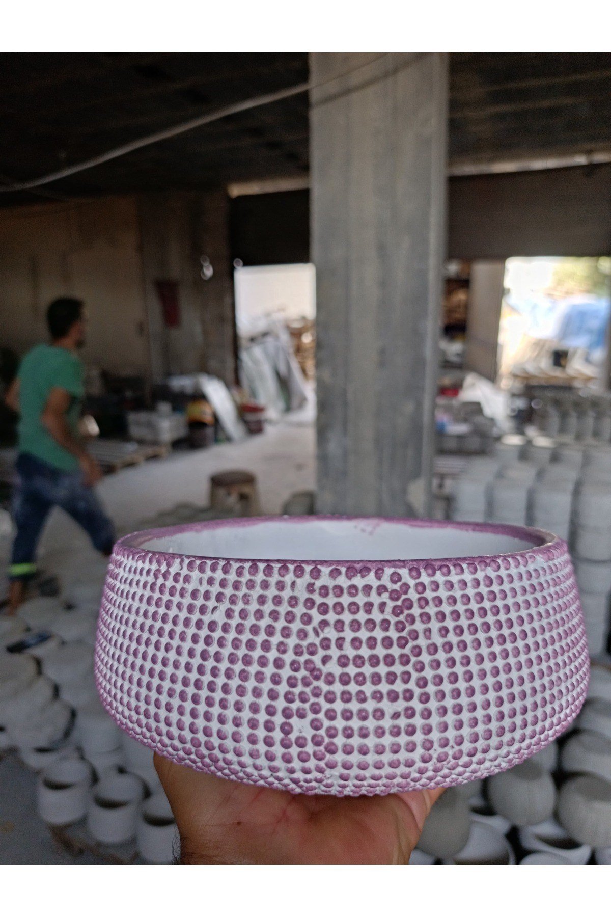 Dekoratif Damla Taş Saksı