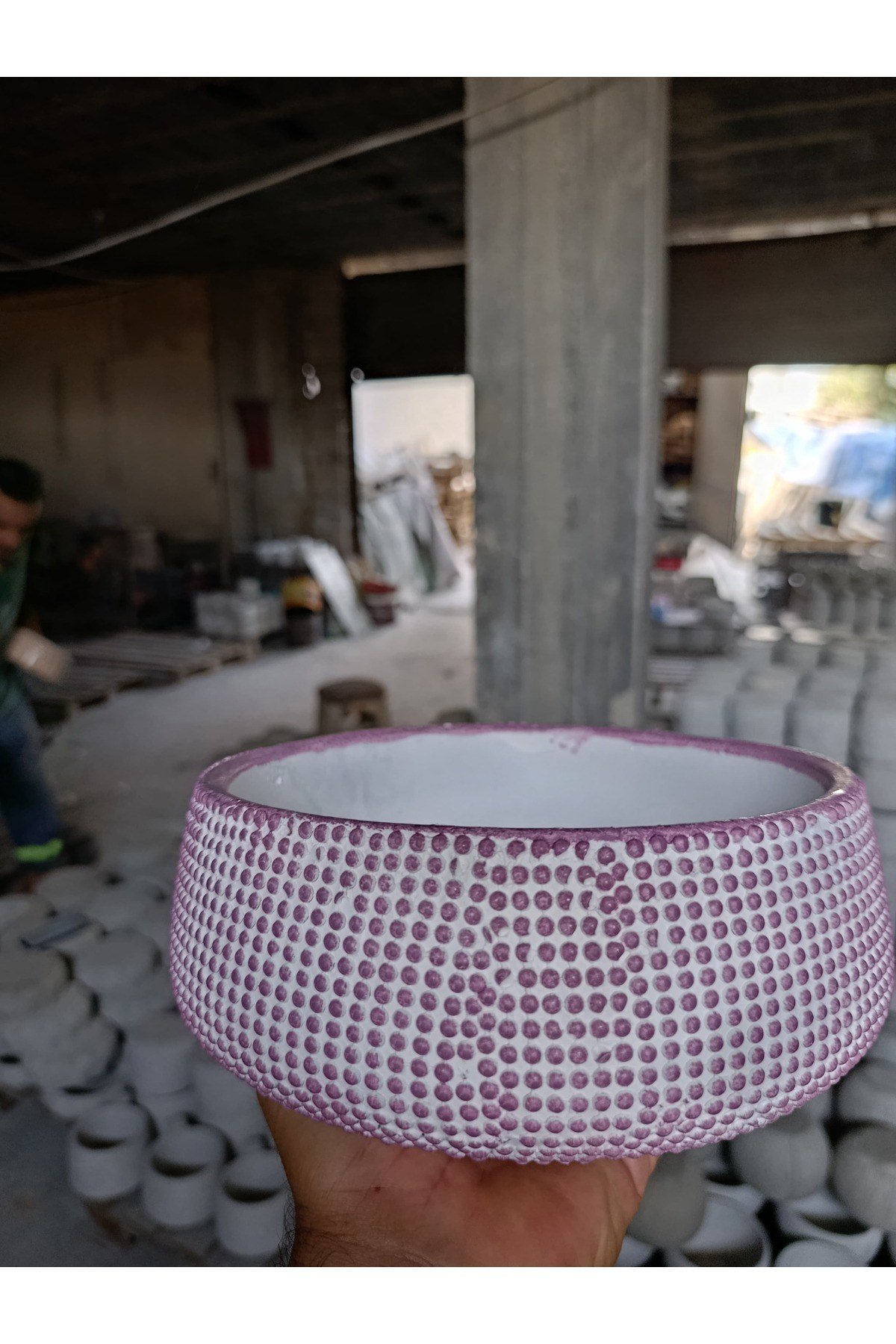 Dekoratif Damla Taş Saksı