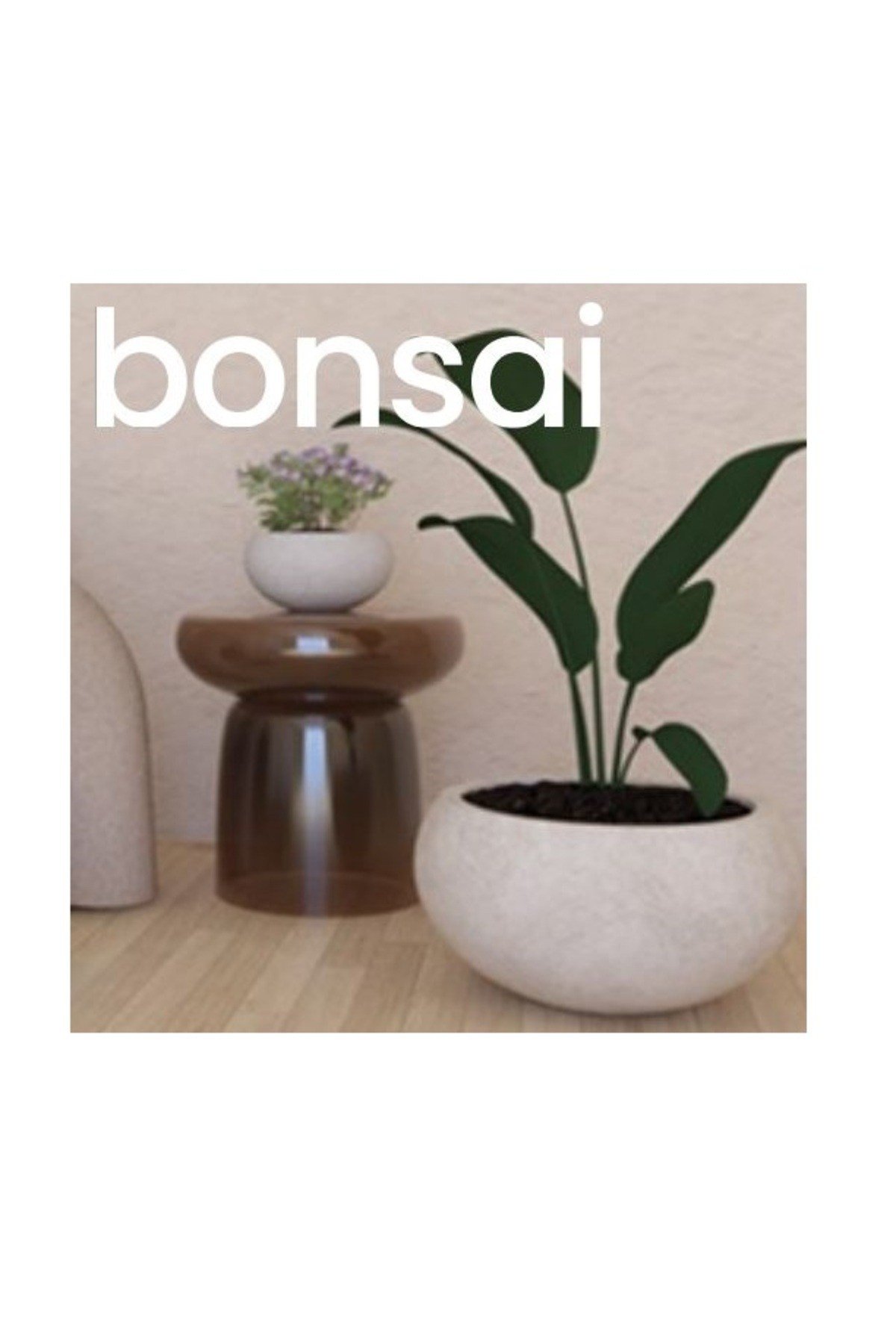Fiber Stone (Hafif Beton) Saksı / MODEL : BONSAİ