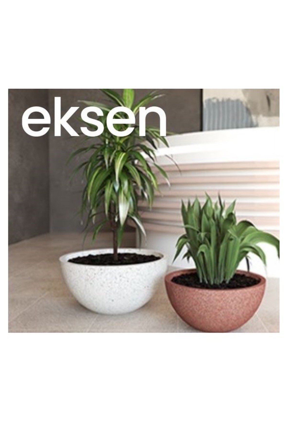 Fiber Stone (Hafif Beton) Saksı / Seri : EKSEN