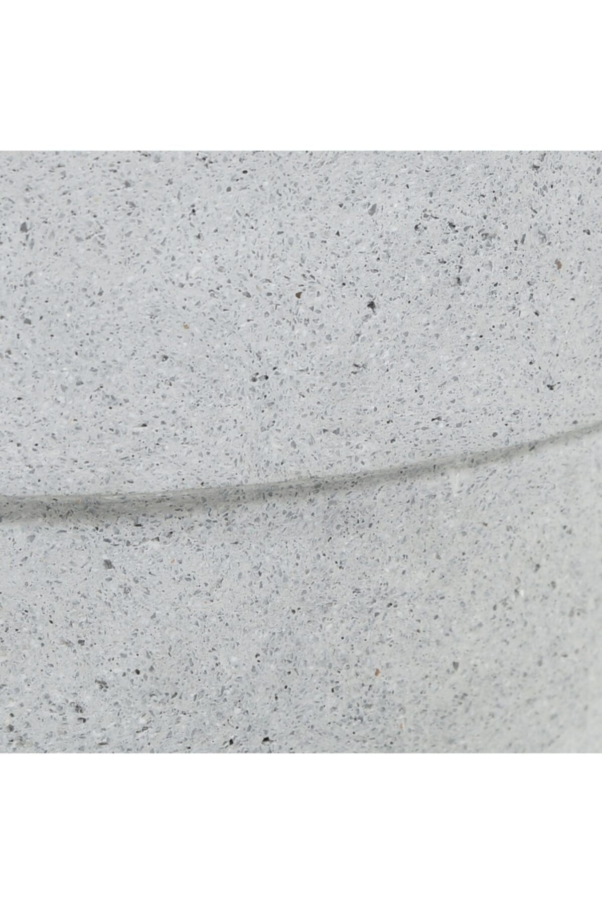 Hafif Beton Saksı Gül Gri (s) 18x16