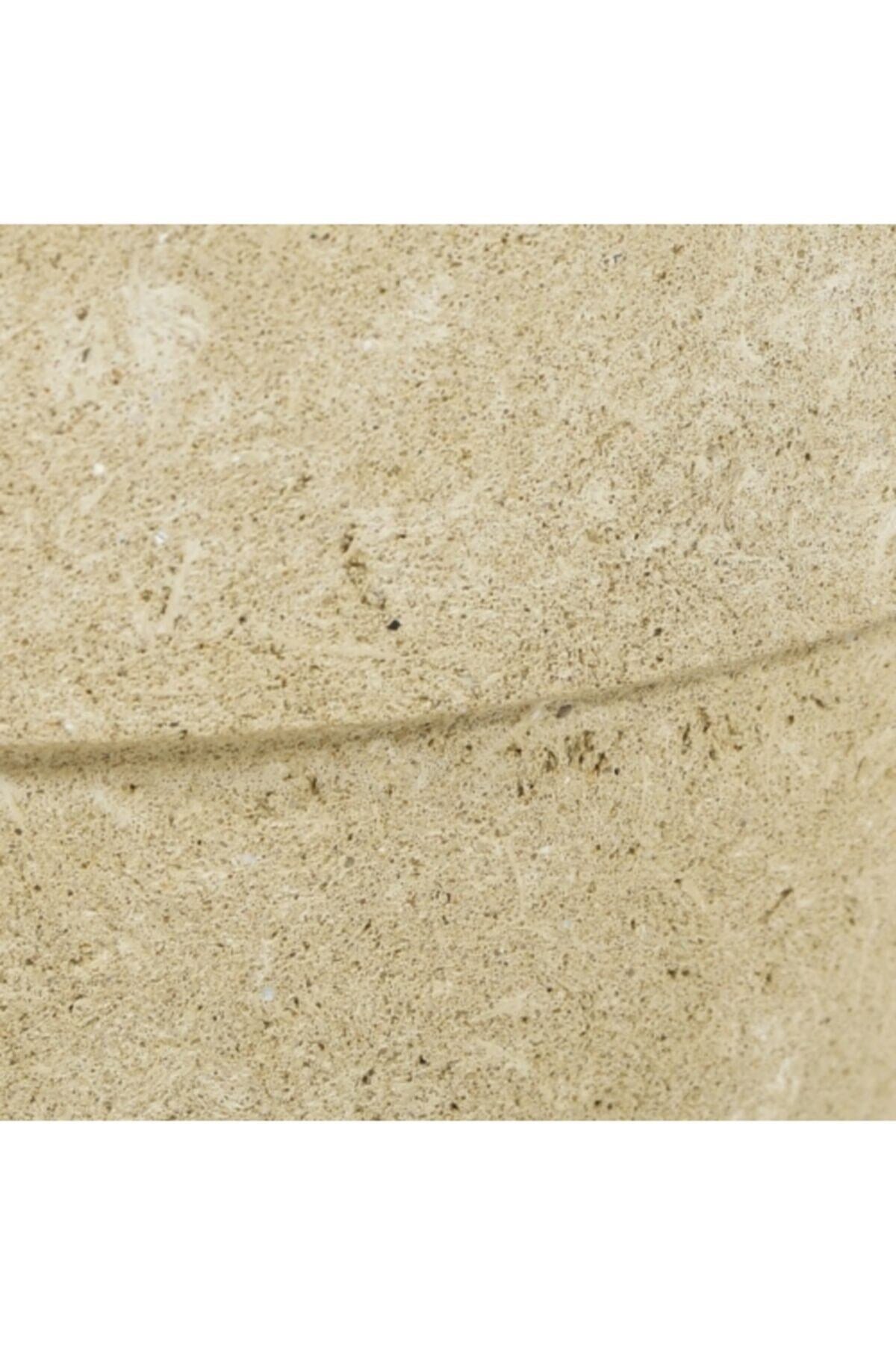 Hafif Beton Saksı Gül Krem (s) 18x16