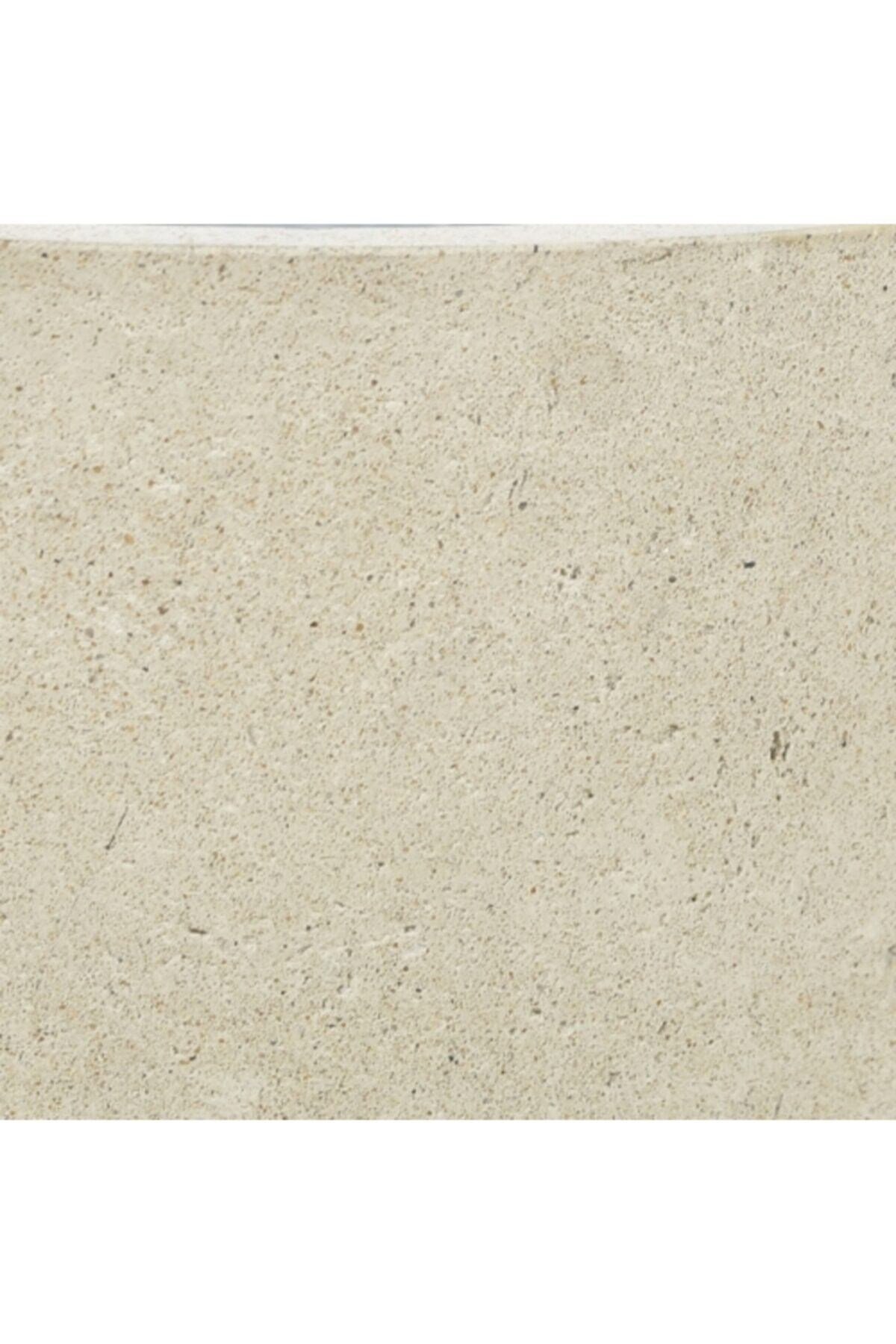 Hafif Beton Saksı Papatya Krem (s) 15x15
