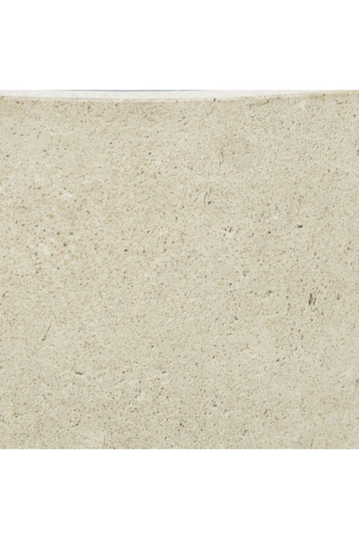 Hafif Beton Saksı Papatya Krem (xl) 34x30