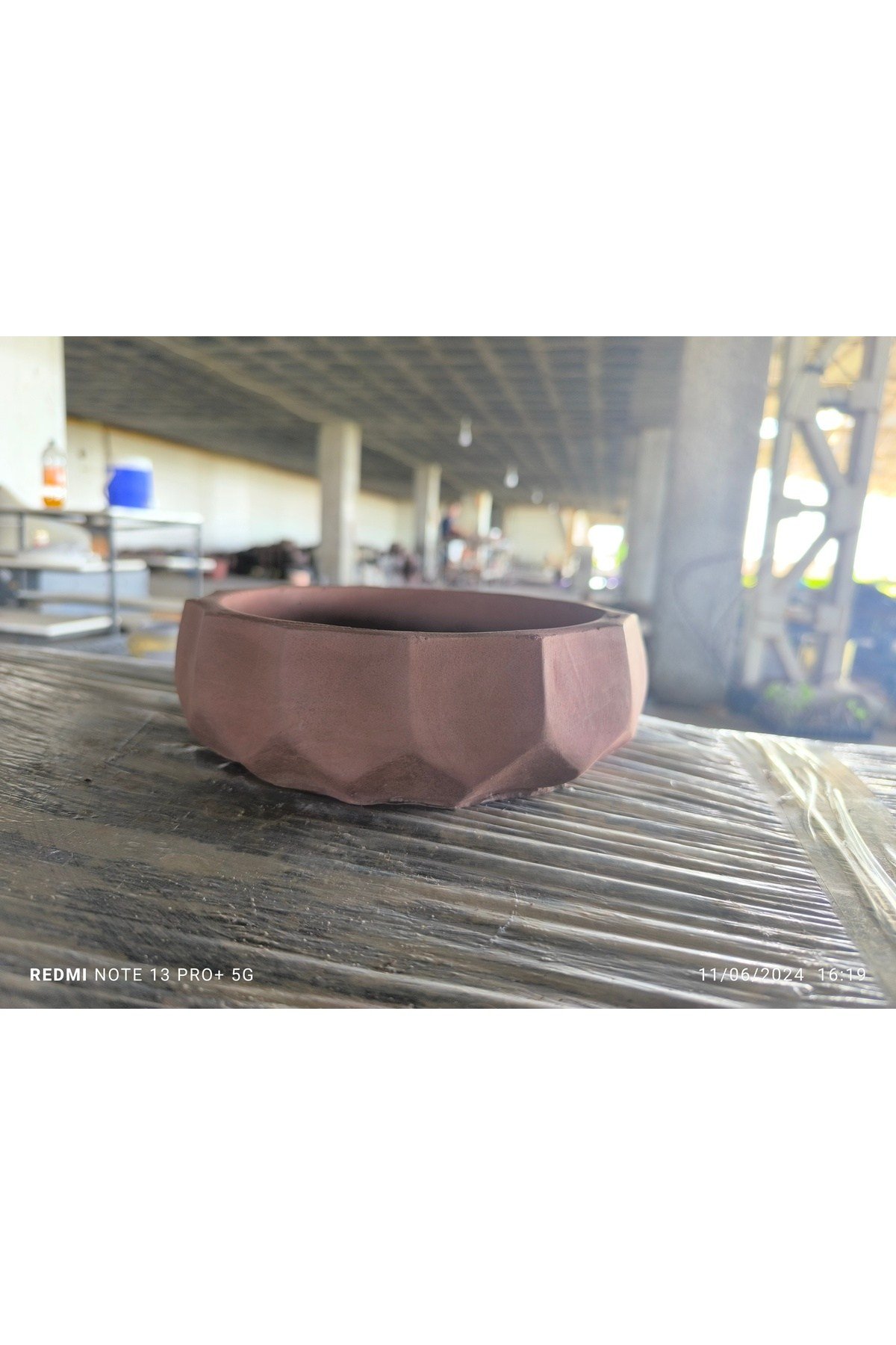 Kare Desen Beton Aranjman, Orkide ve Bonsai Saksısı 08