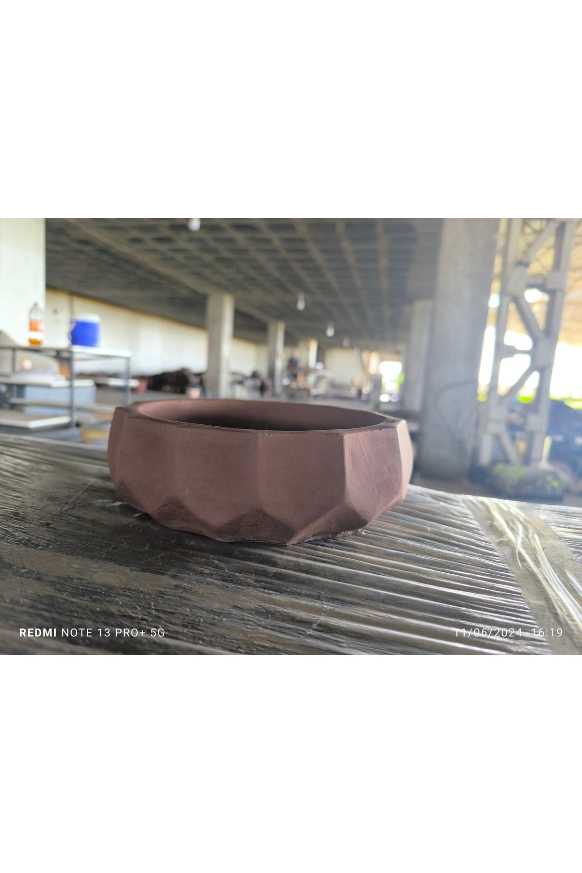 Kare Desen Beton Aranjman, Orkide ve Bonsai Saksısı 08