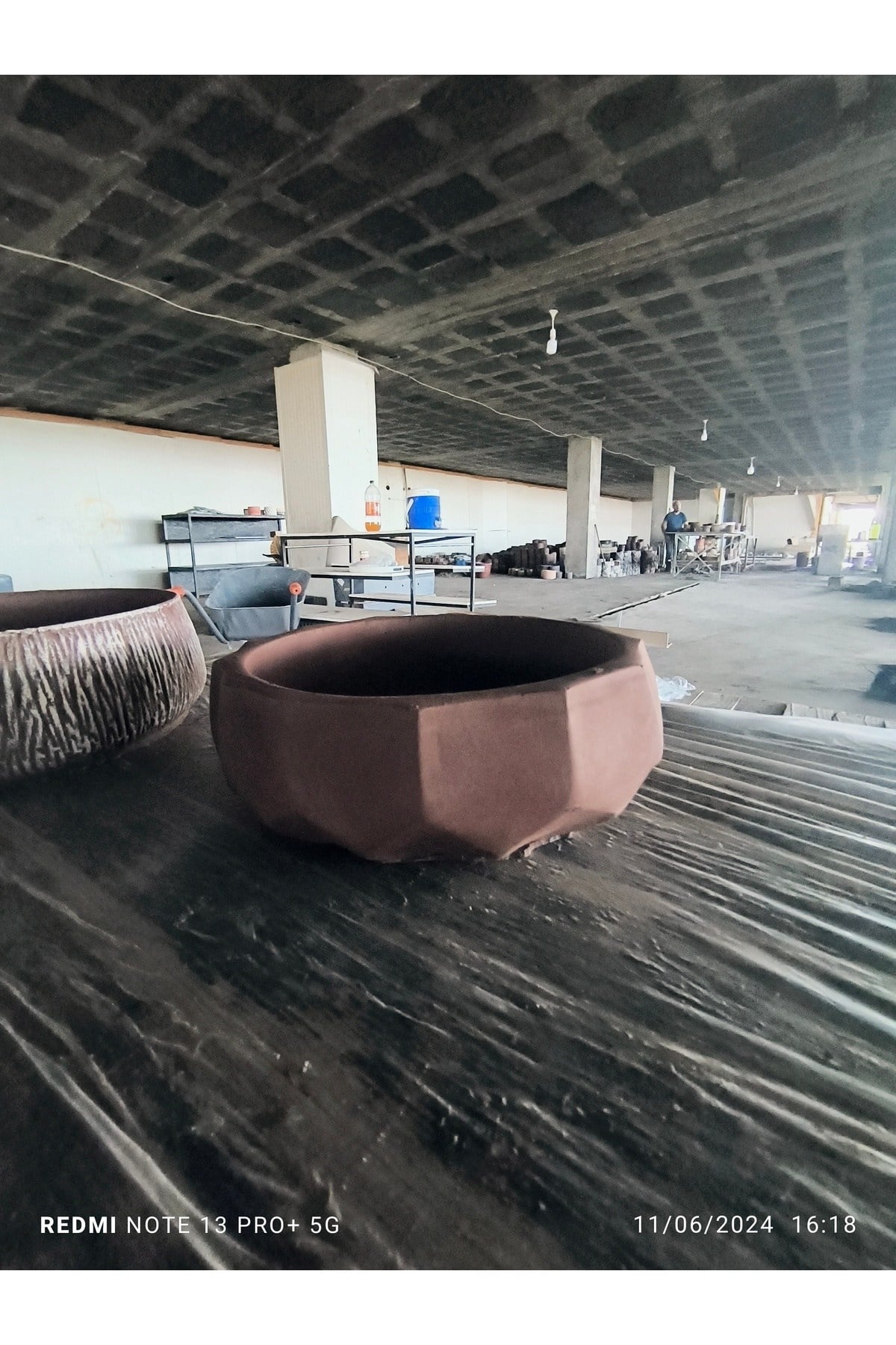 Kare Desen Beton Aranjman, Orkide ve Bonsai Saksısı 08