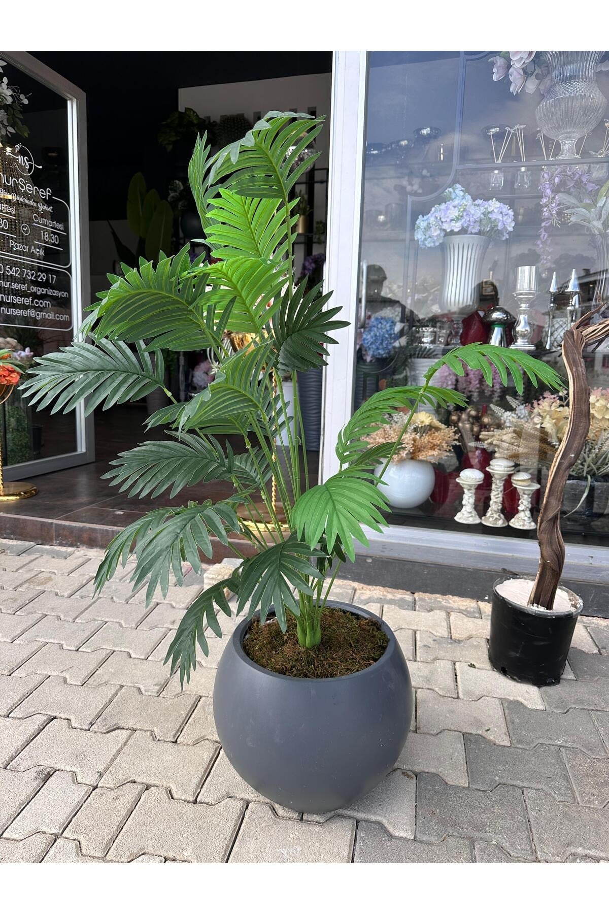 Lüx Uzay Plastik Saksıda Yapay Areka Ağacı
