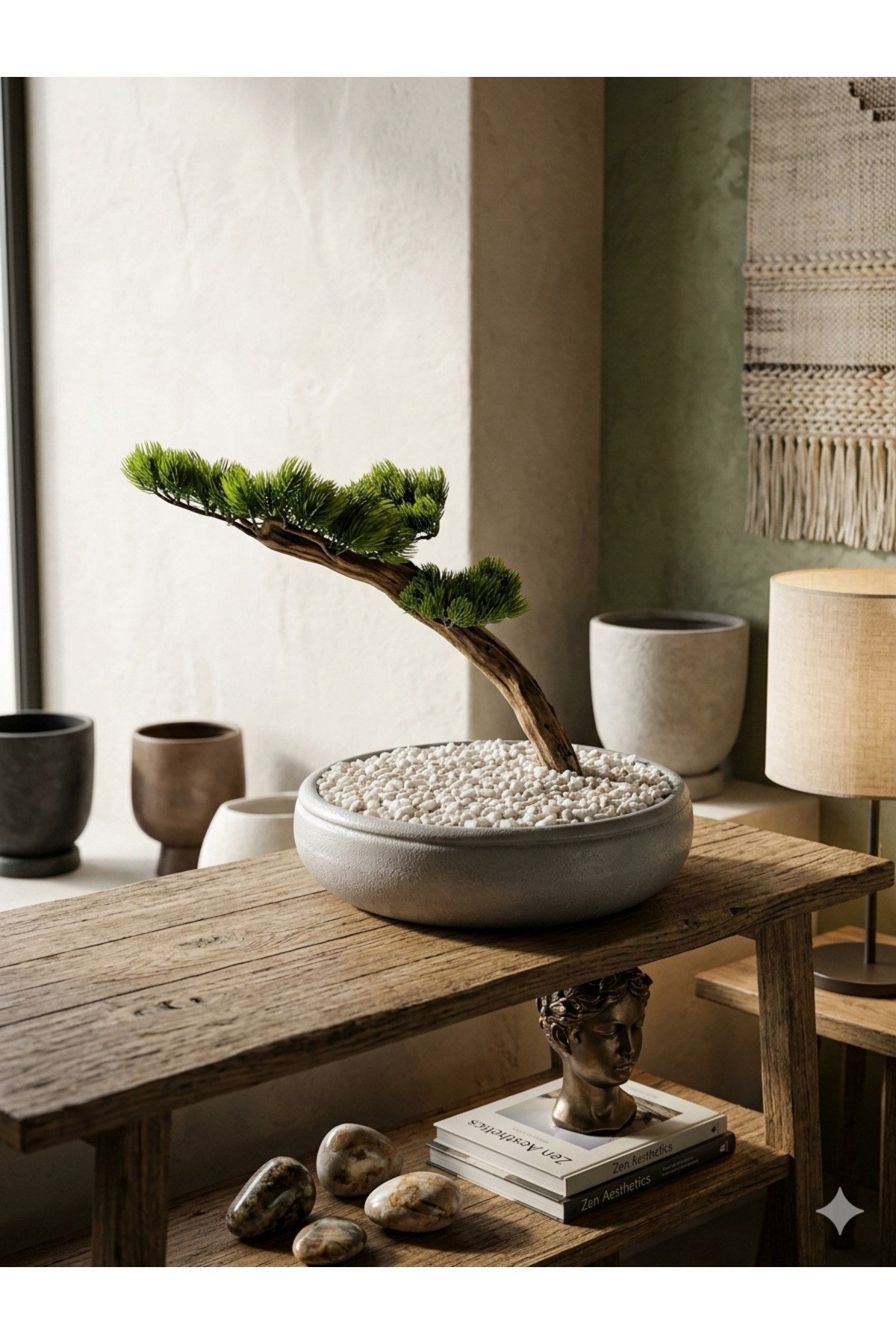 Premium Zen Serisi Yapay Bonsai Ağacı - Ev ve Ofis İçin Büyük Boy Dekoratif Tasarım Ağaç