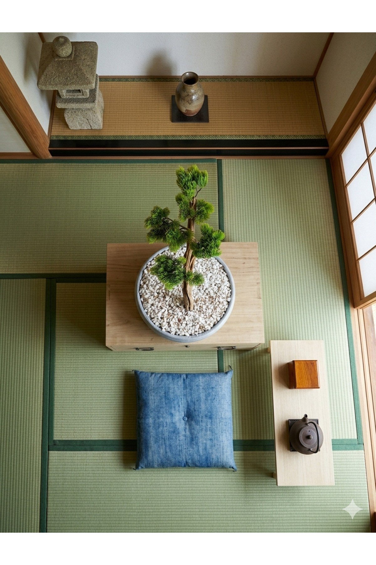 Premium Zen Serisi Yapay Bonsai Ağacı - Ev ve Ofis İçin Büyük Boy Dekoratif Tasarım Ağaç
