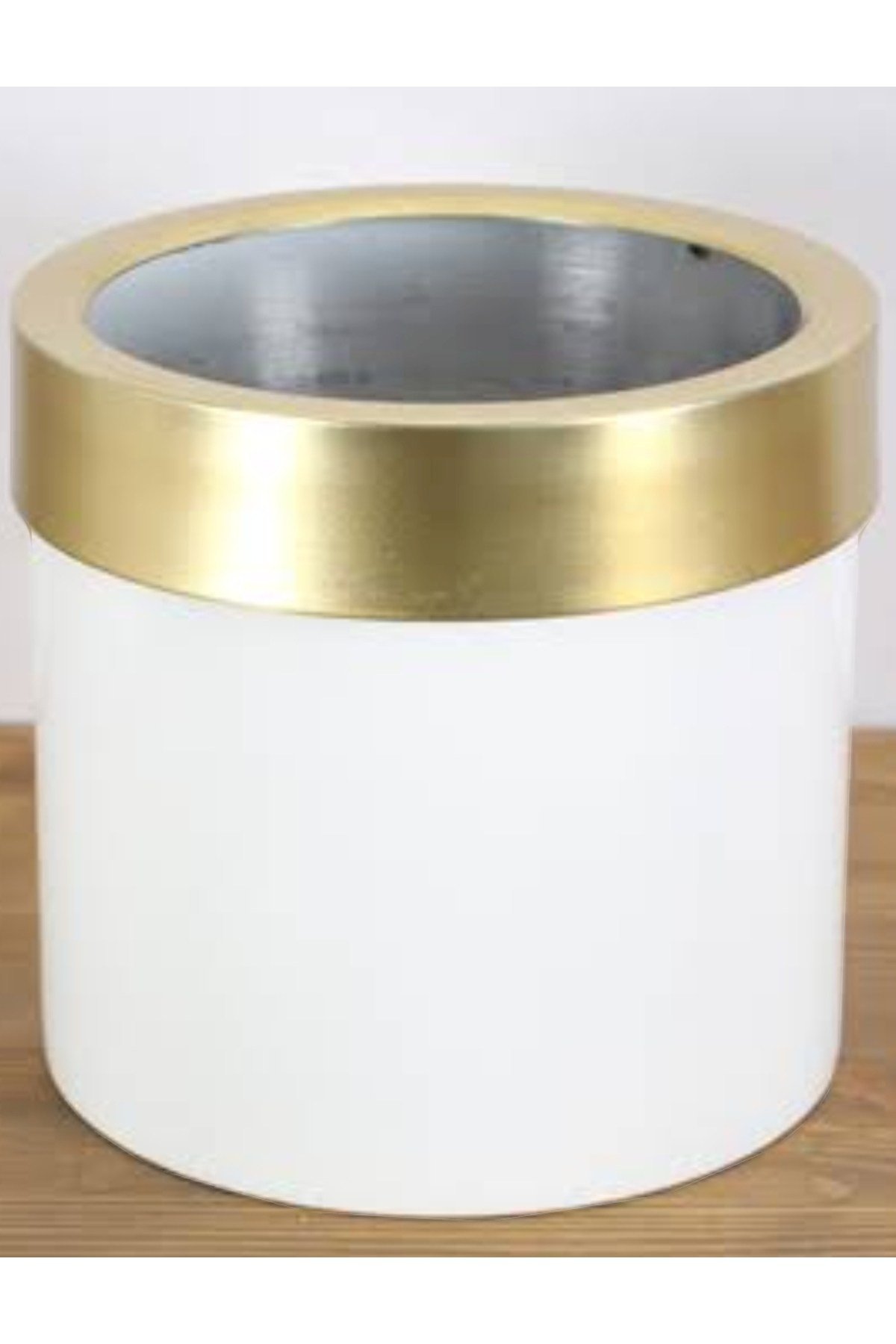 Rüzgar Yapay Çiçekçilik Metal Saksı 40x30 Siyah