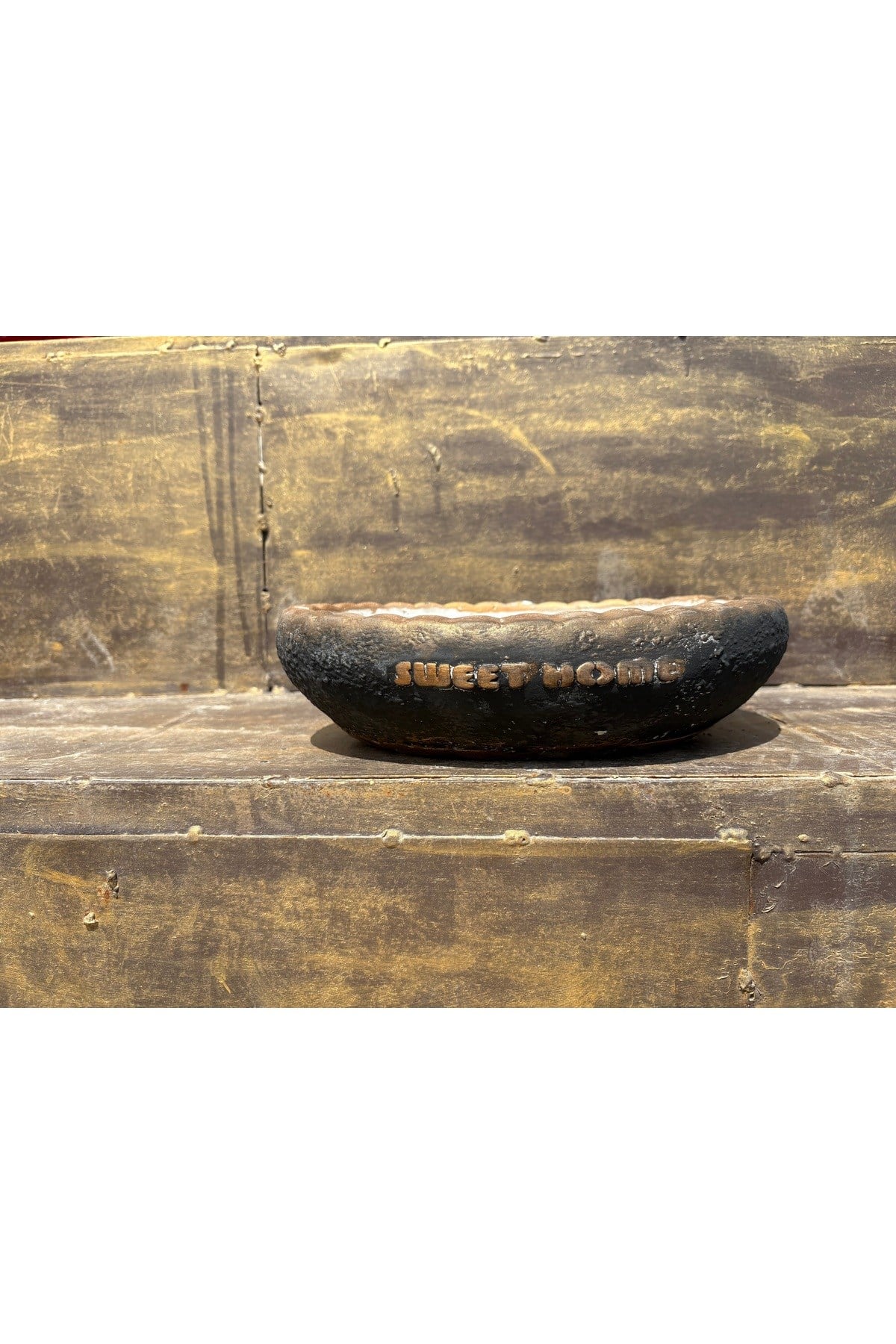 Sweet Home Oval Taş saksı 21*27 çap 10 cm yükseklik