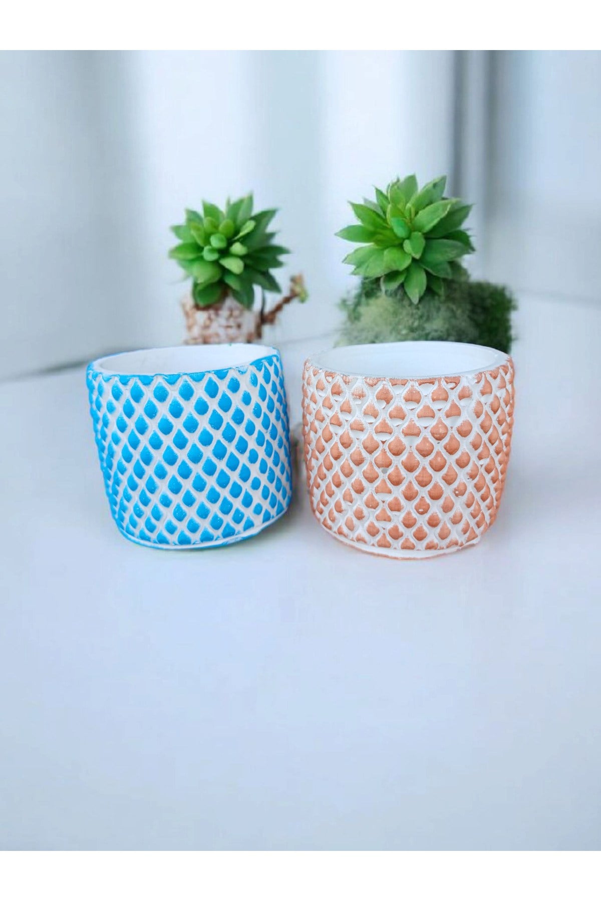 Taş Çiçek Saksıları Set