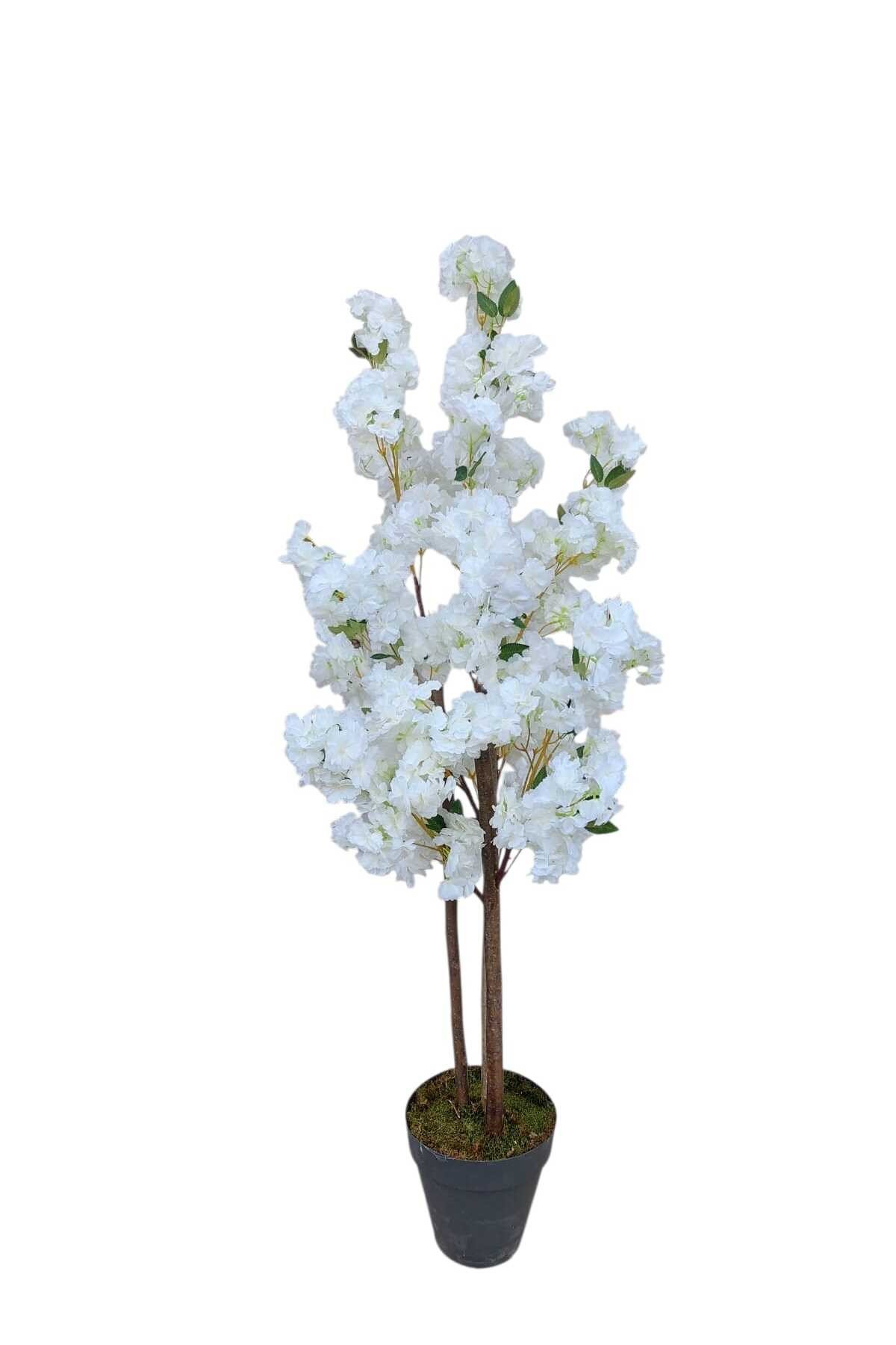 YAPAY LÜKS SAKURA 150 CM BOYUNDA 3 GÖVDELİ DEKORATİF EV VE OFİS AĞACI
