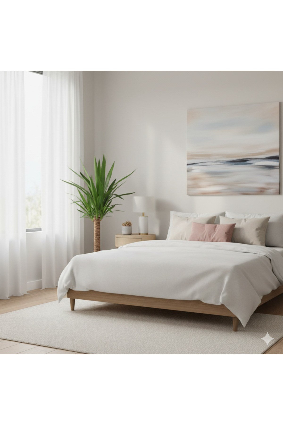 Yucca (Fil Ayağı) Ev Bitkisi 100 cm Yuka Avize Çiçeği