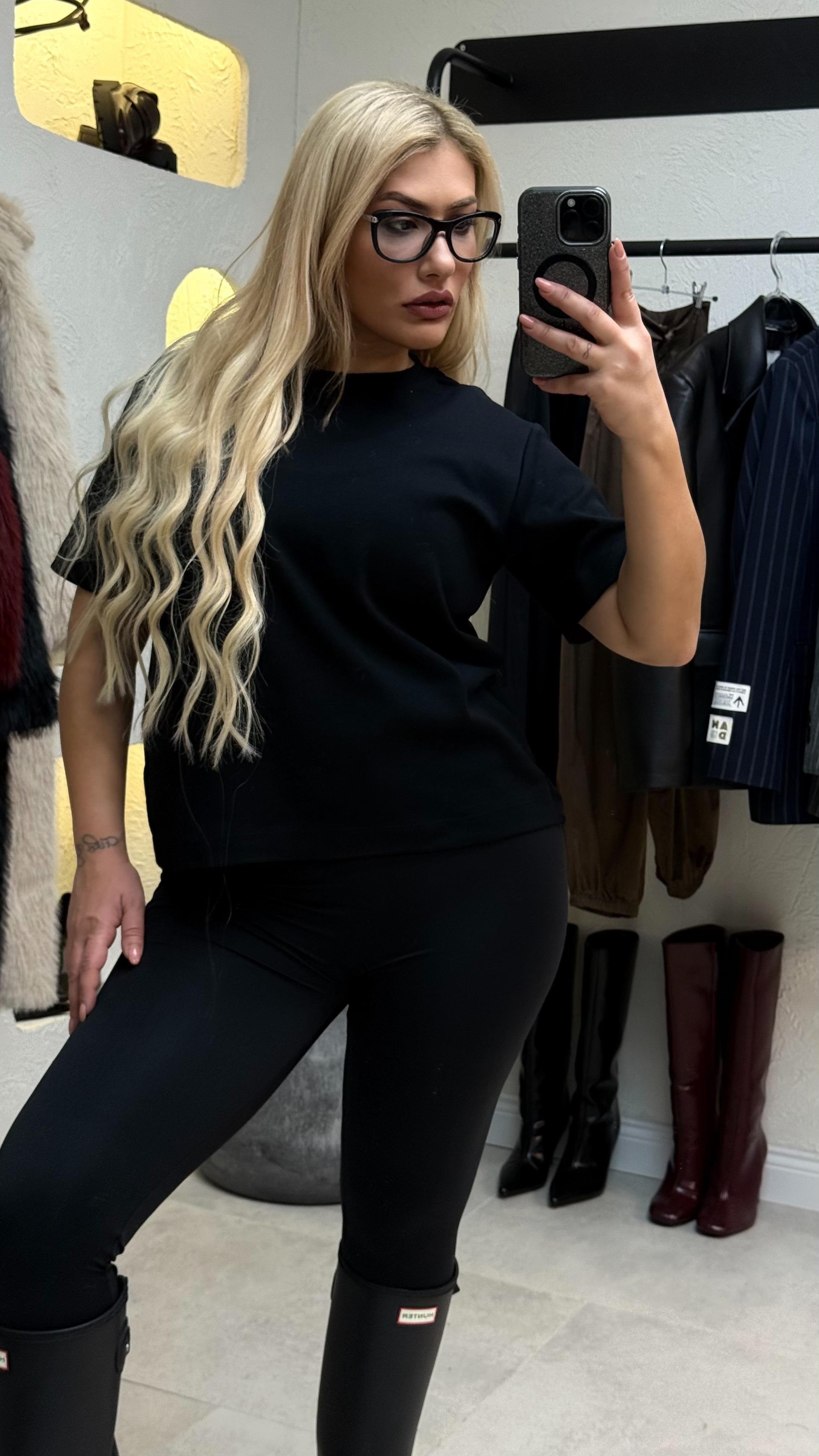 Siyah Kısa Kol Premium T-shirt