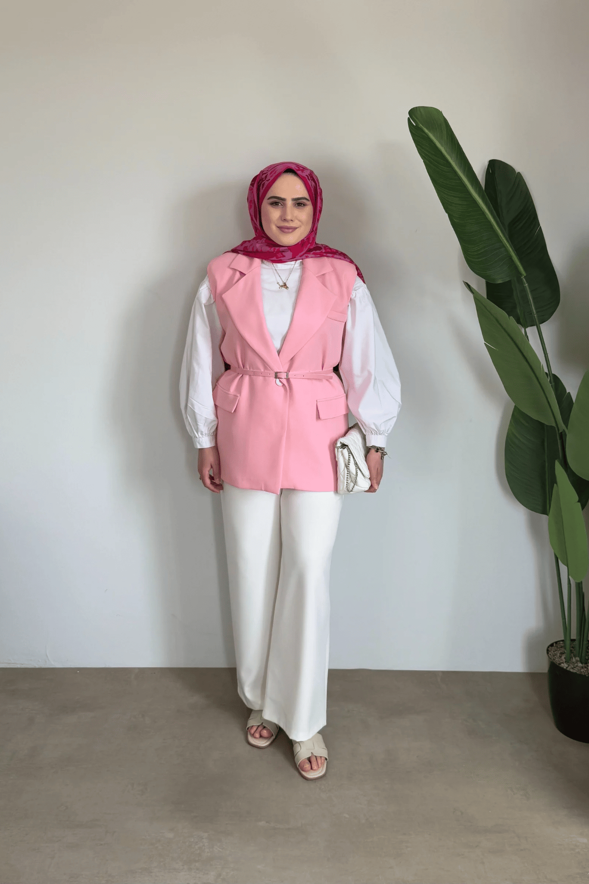 Lotus Premium Yelek | Pembe