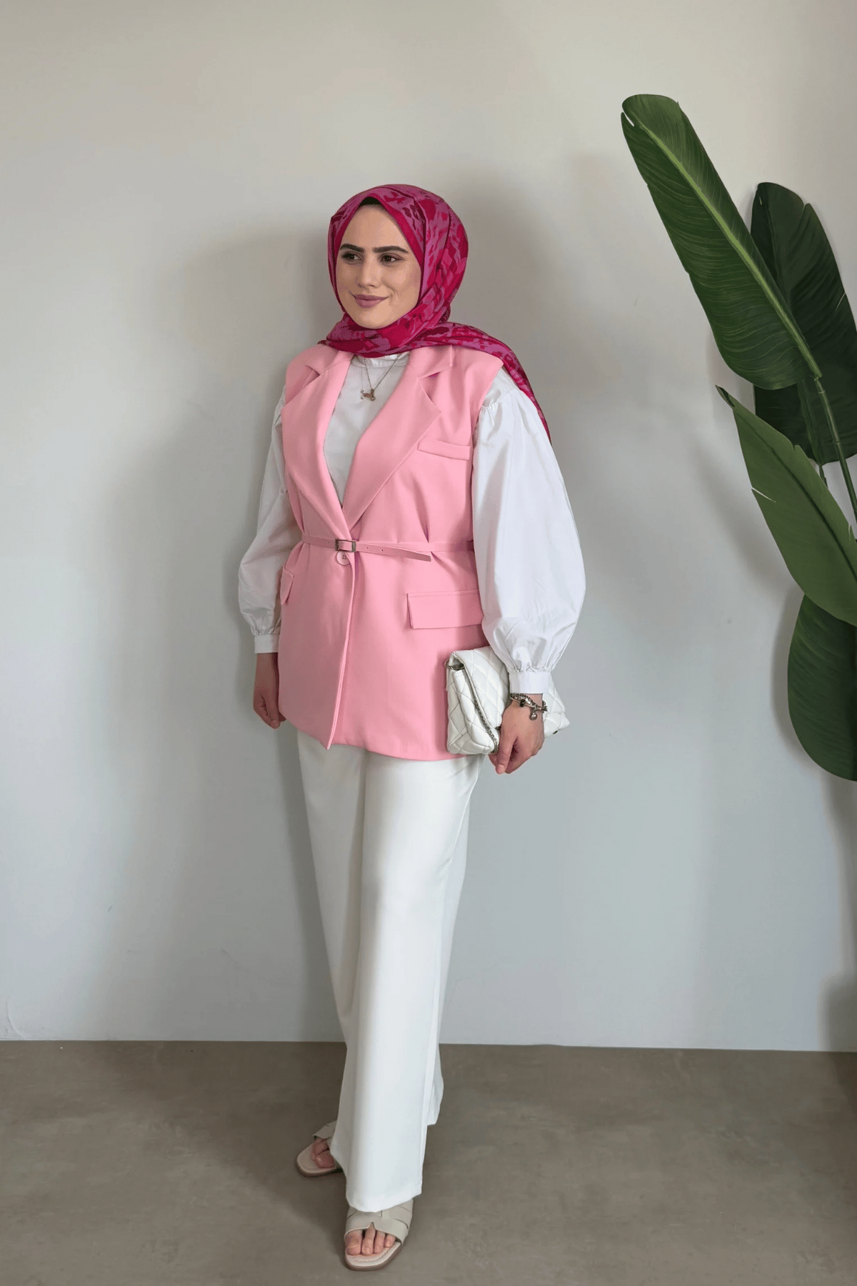 Lotus Premium Yelek | Pembe