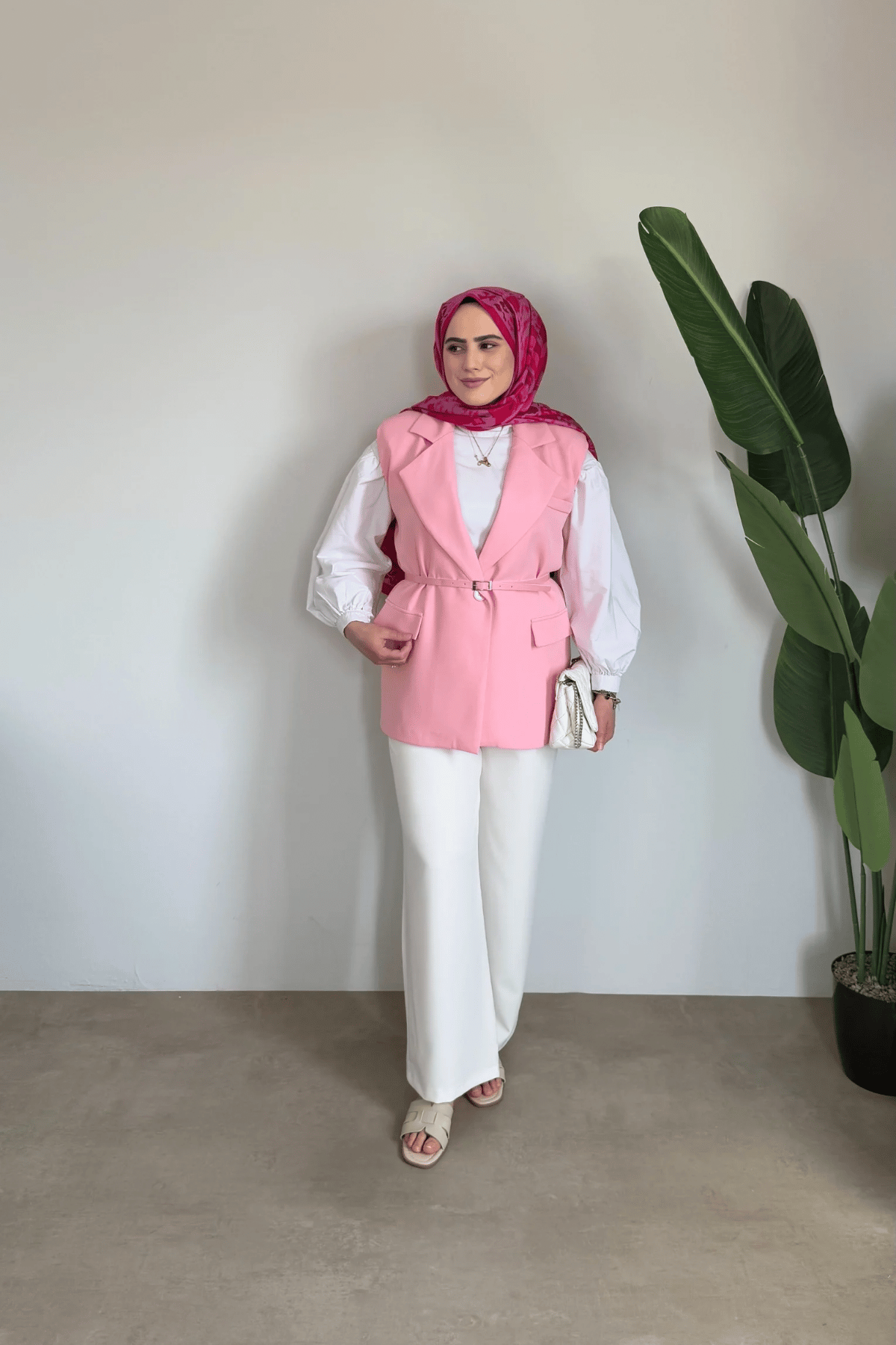Lotus Premium Yelek | Pembe