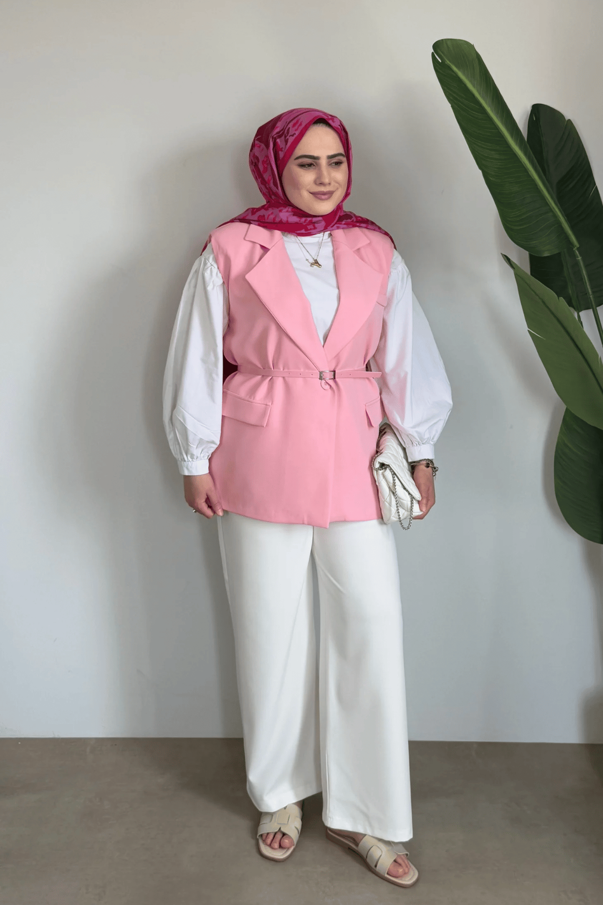 Lotus Premium Yelek | Pembe