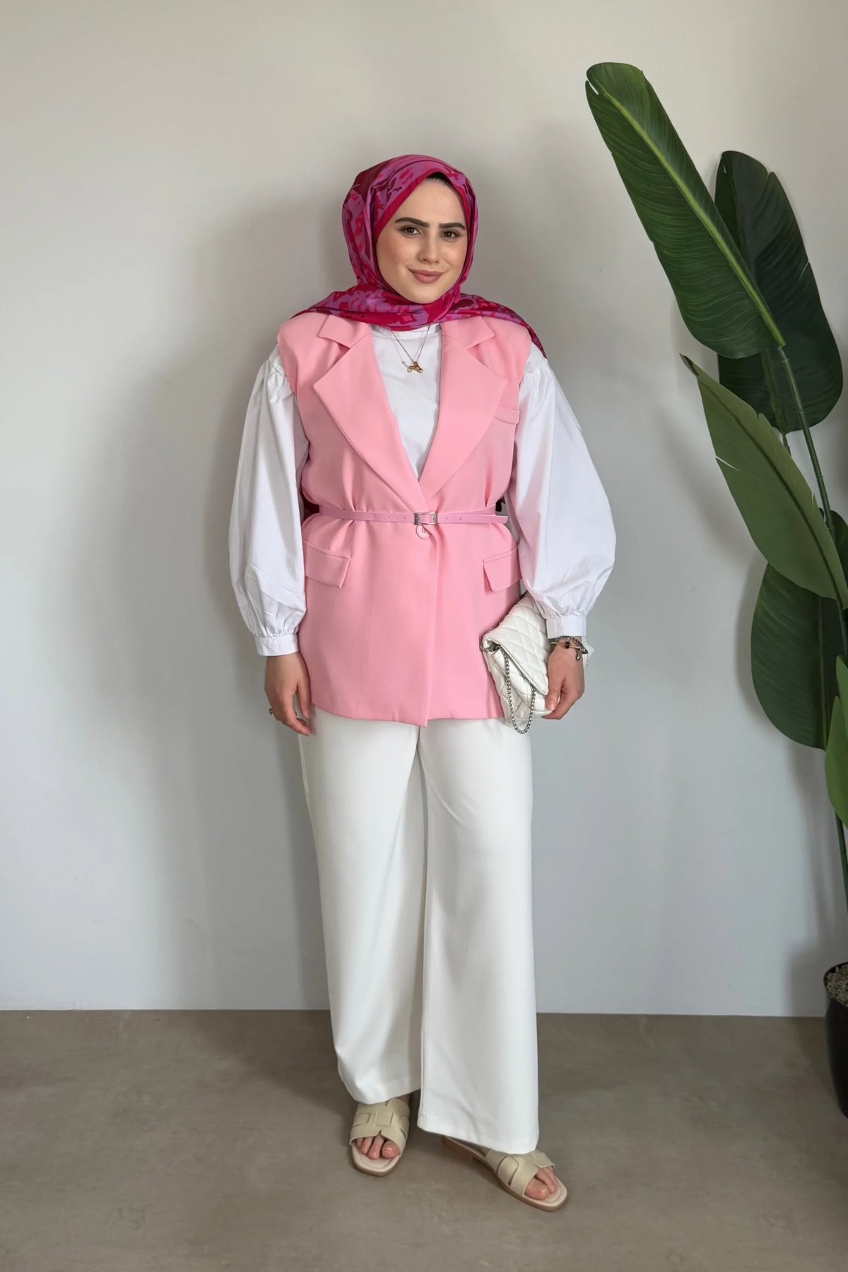 Lotus Premium Yelek | Pembe