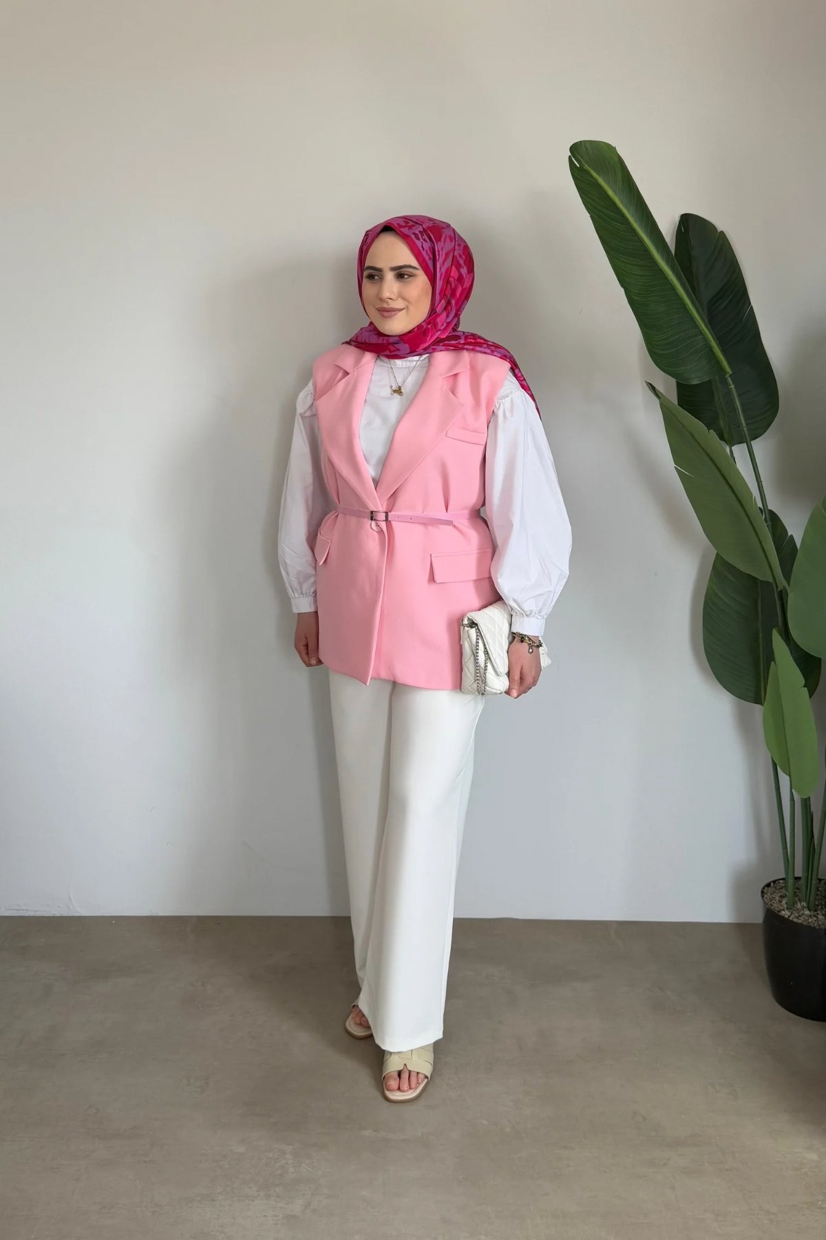 Lotus Premium Yelek | Pembe