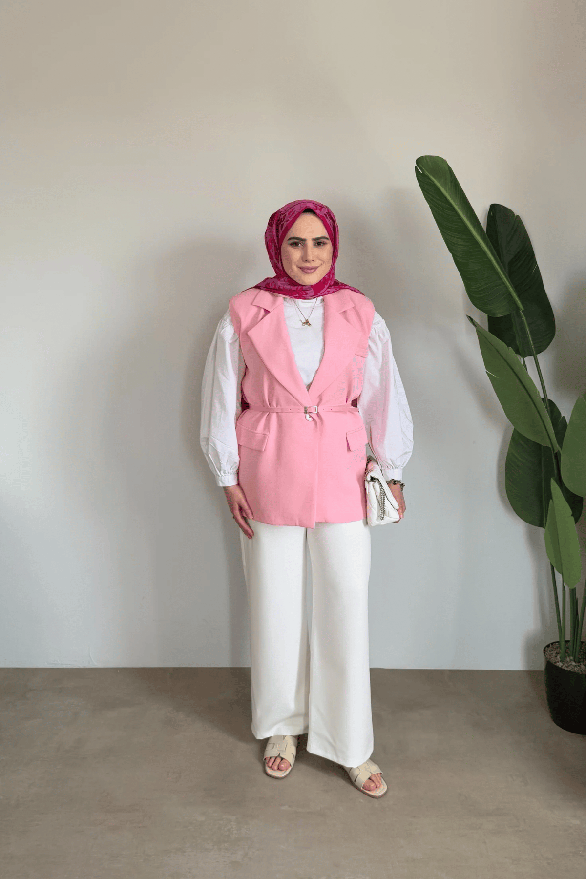 Lotus Premium Yelek | Pembe