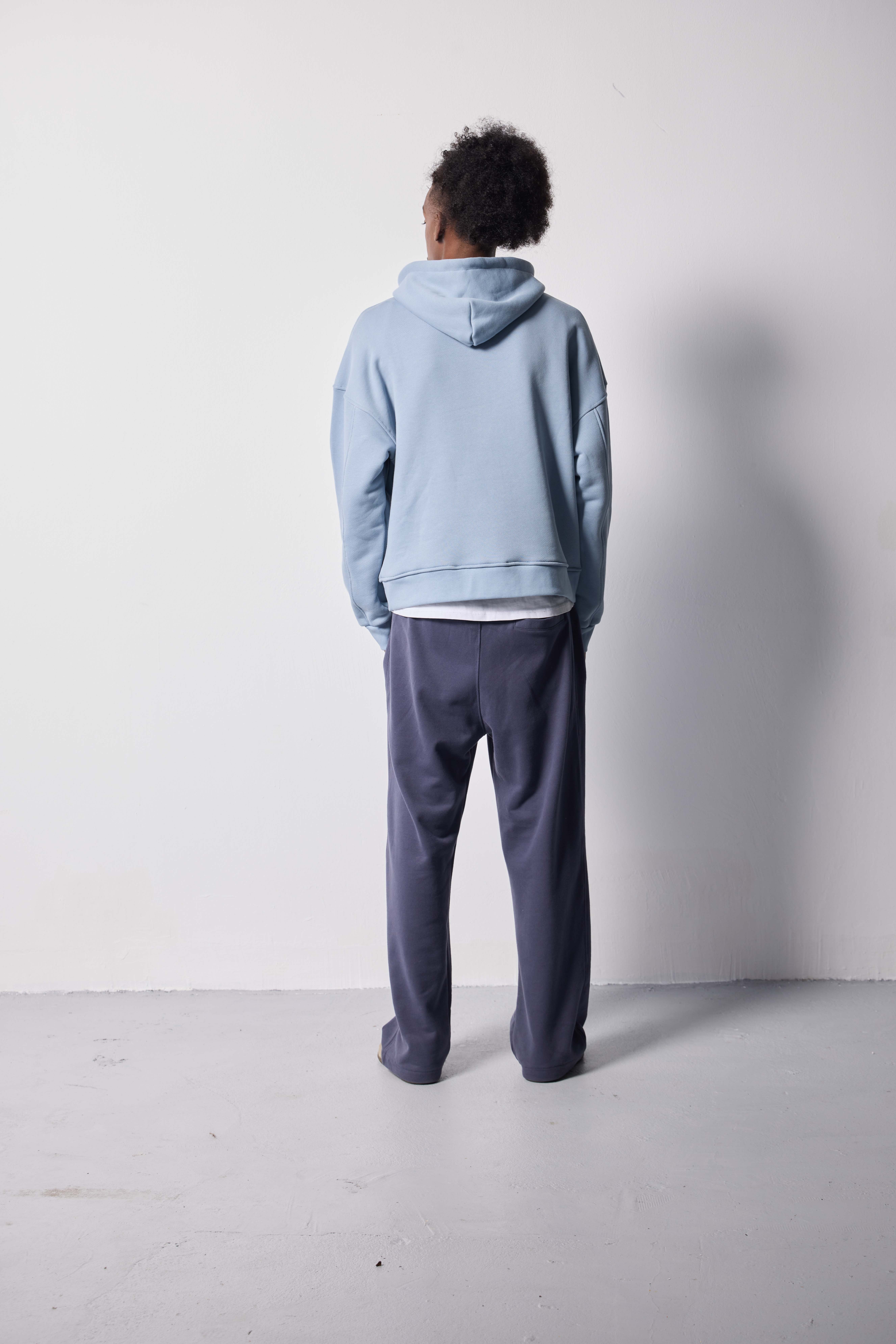 baby mavi 500 GSM Cropped Fit Hoodie