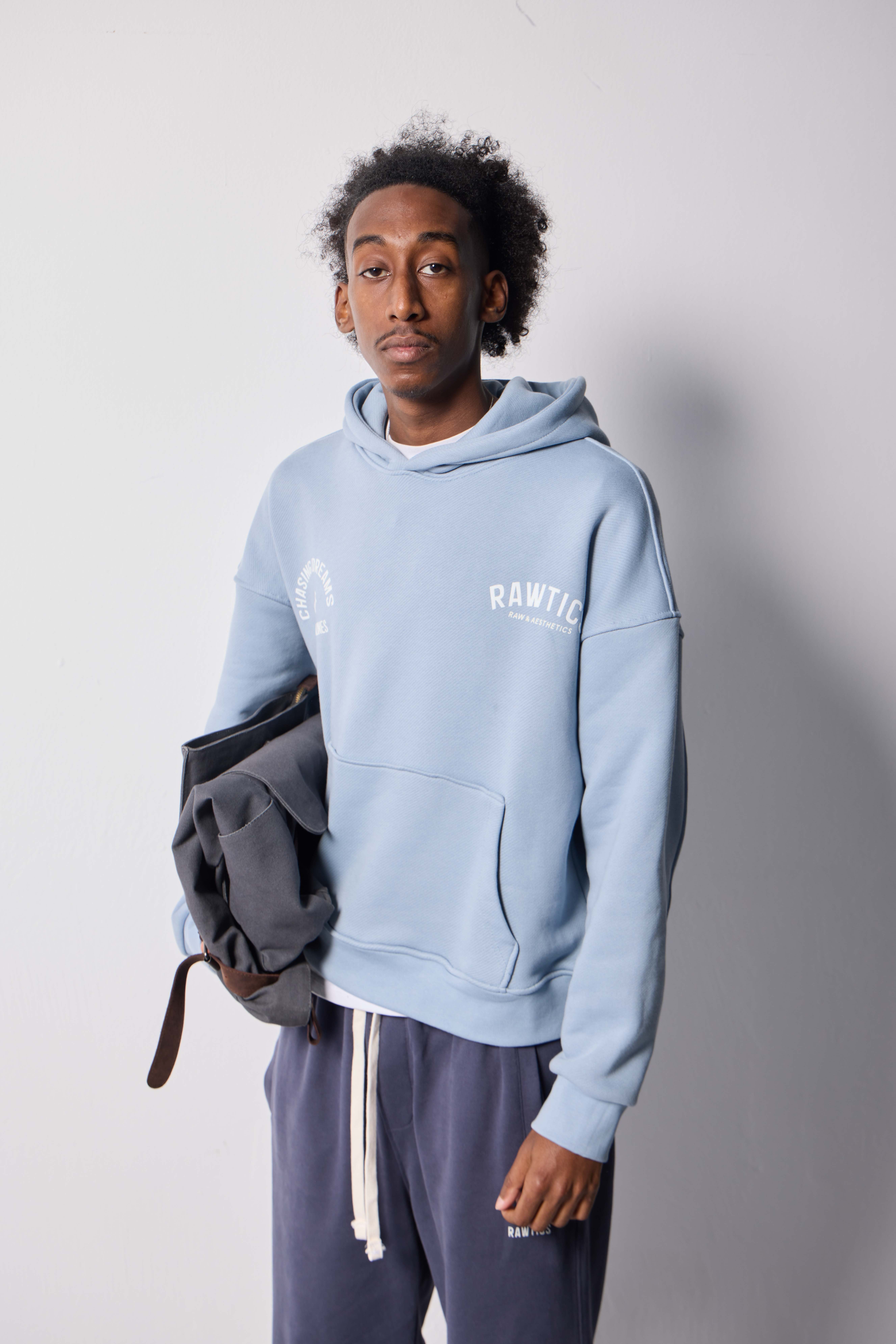baby mavi 500 GSM Cropped Fit Hoodie
