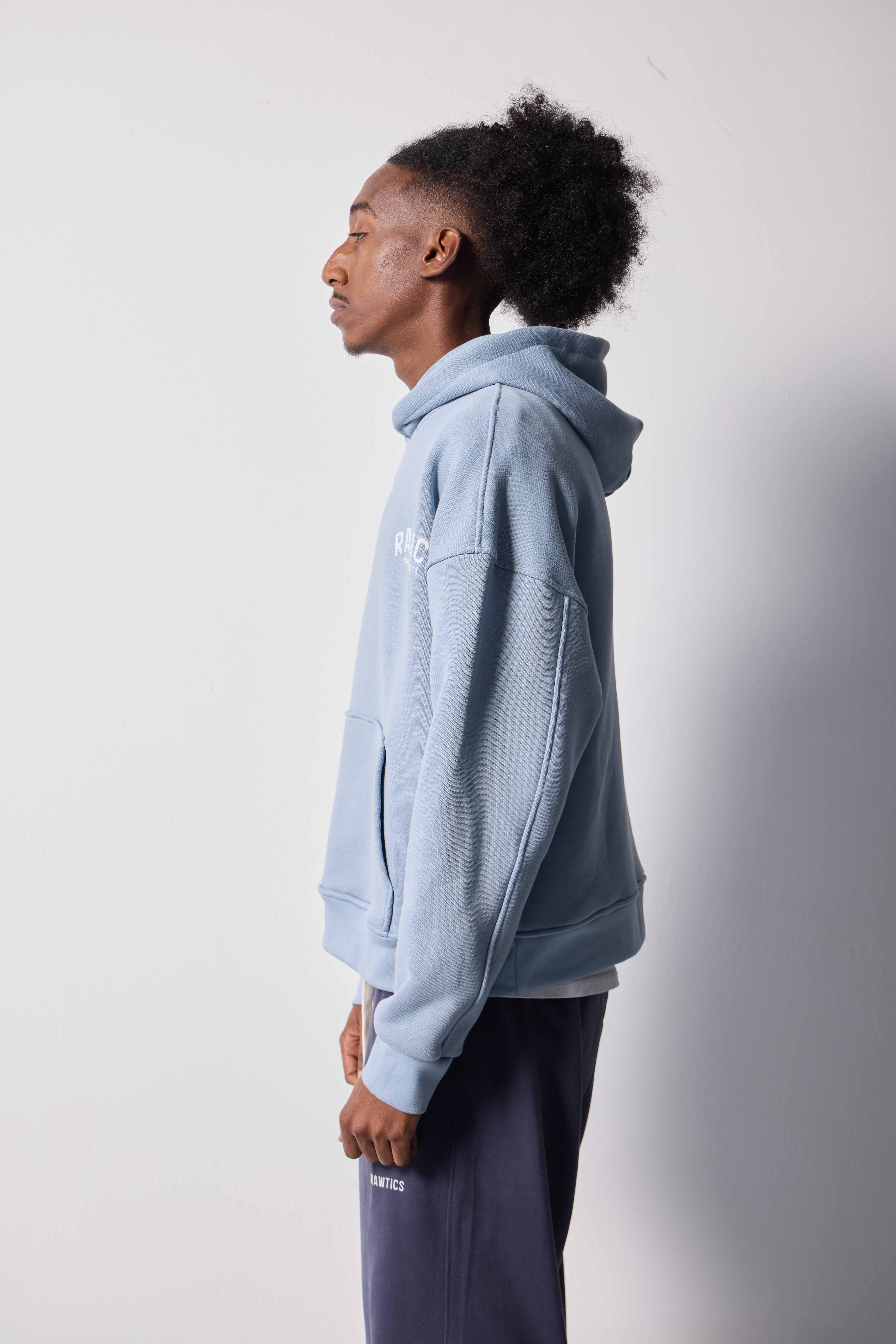 baby mavi 500 GSM Cropped Fit Hoodie