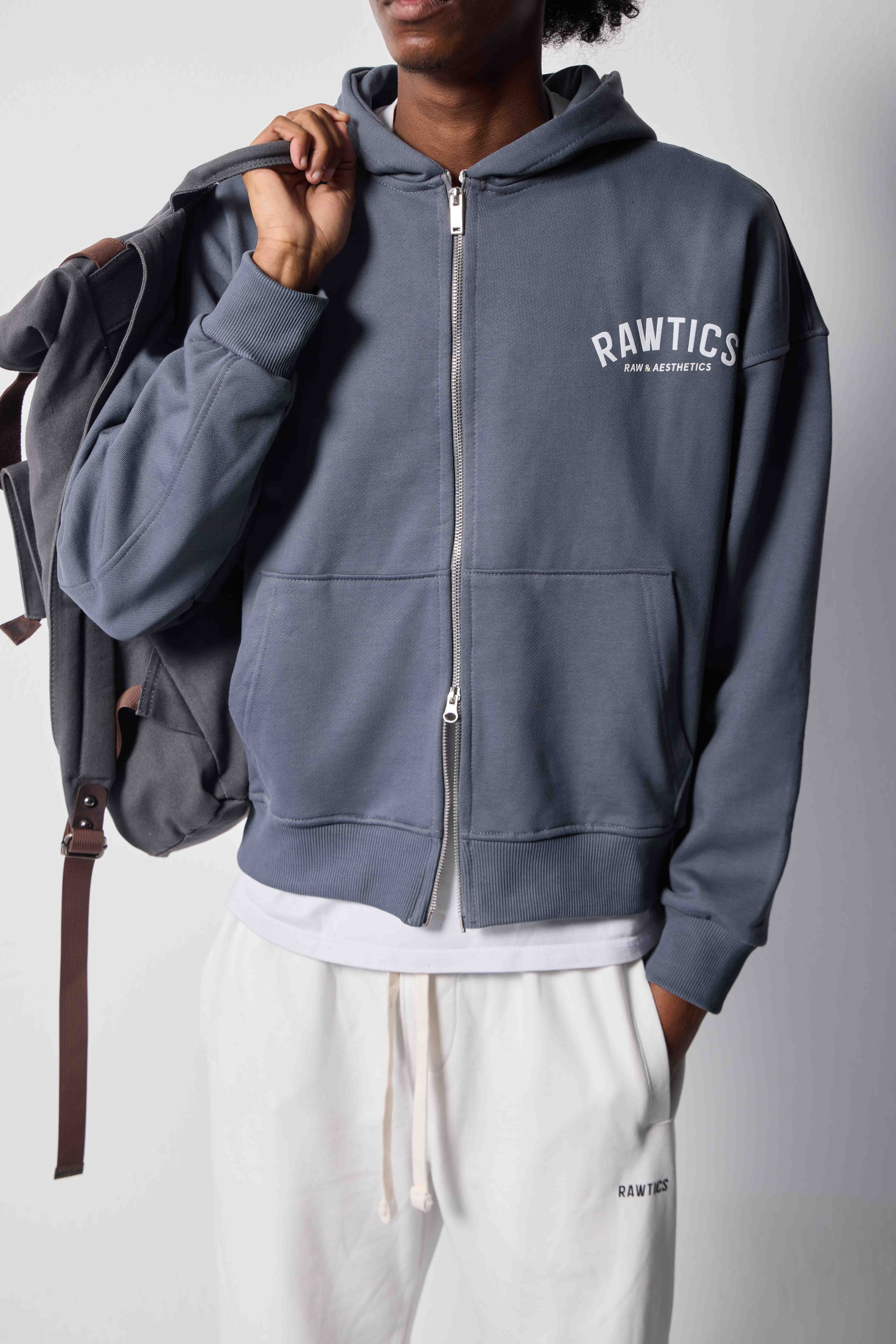 CROPPED FIT KAPÜŞONLU SWEATSHIRT Gri 