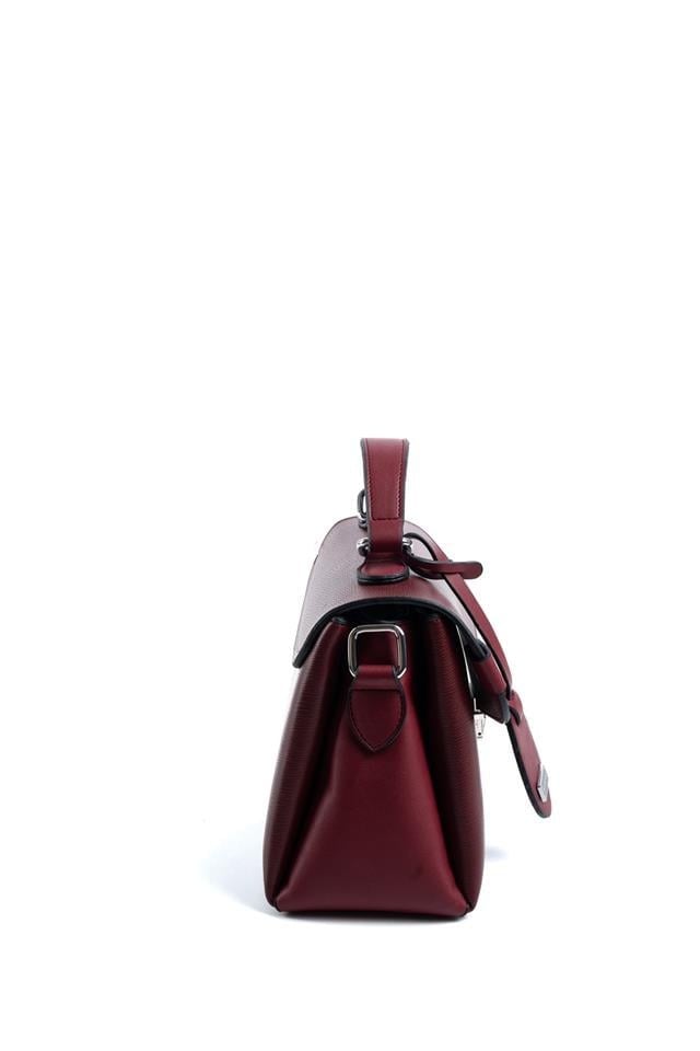 Silver & Polo SP1159 Kadın El Çantası Düz Bordo
