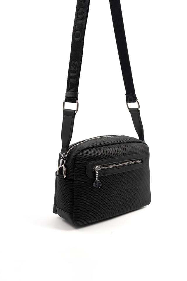 Silver & Polo SP1201 Kadın Çapraz Çanta Petek Siyah