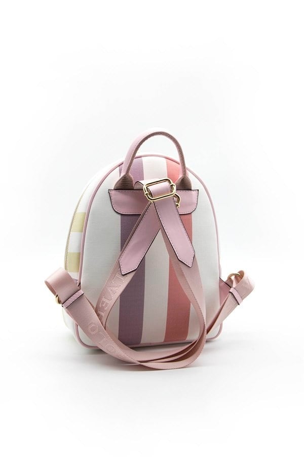 Silver & Polo SP945 Kadın Sırt Çantası Ekose Lila-Pembe