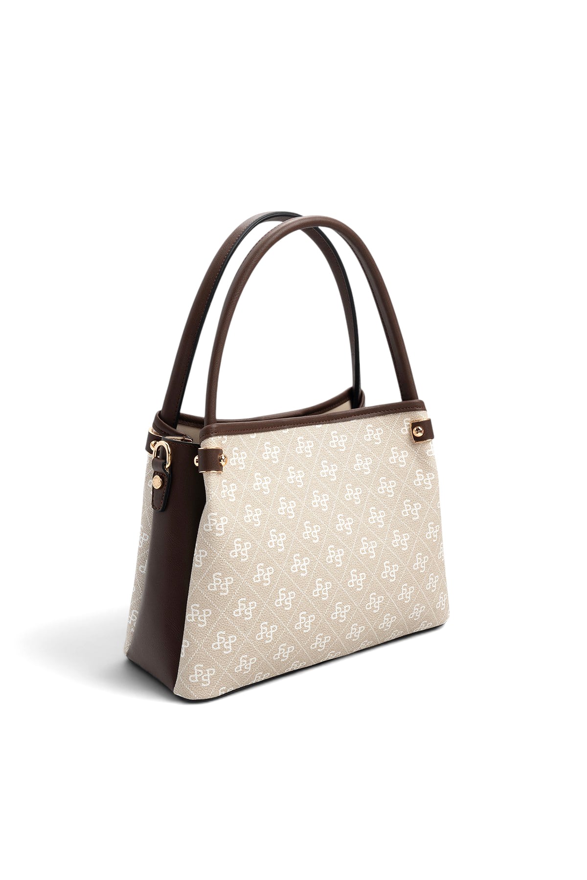 SP1254 Kadın El Çantası Monogram Taş-Kahve