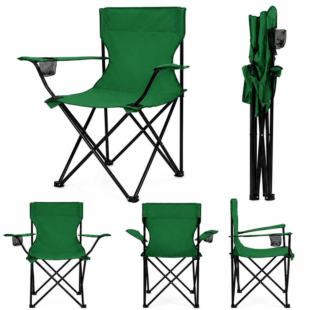 2 Sandalyeli Katlanır Kamp Masa Sandalye Seti 60x45 cm 3 Parça